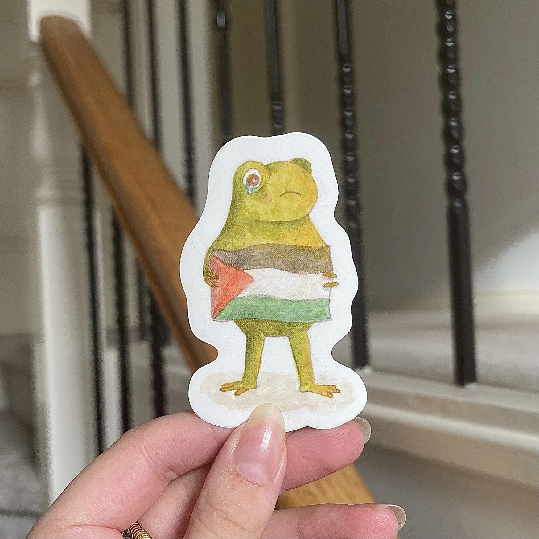 Palestine Frog Sticker