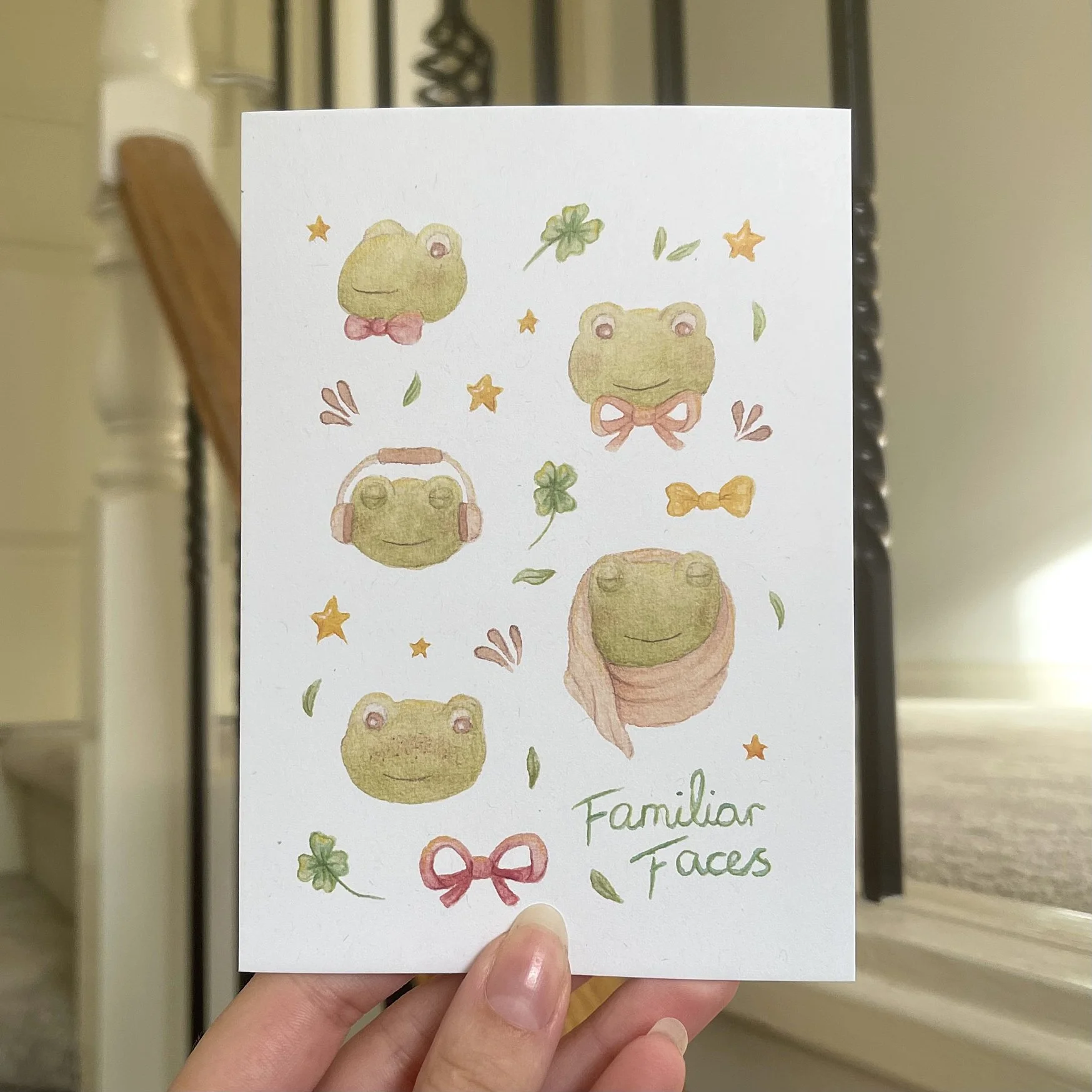 Familiar Faces Postcard