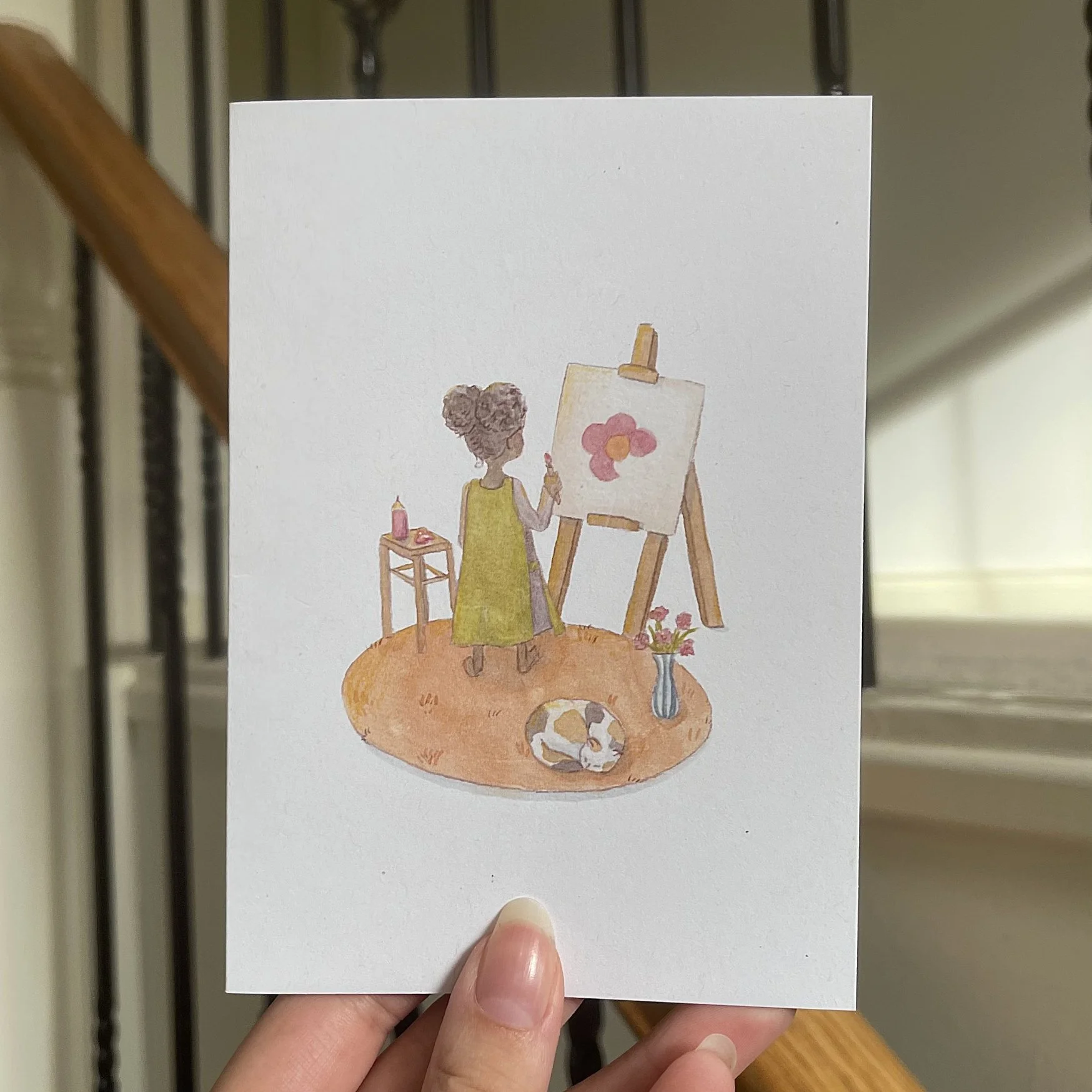 The Little Artist Greeting Card