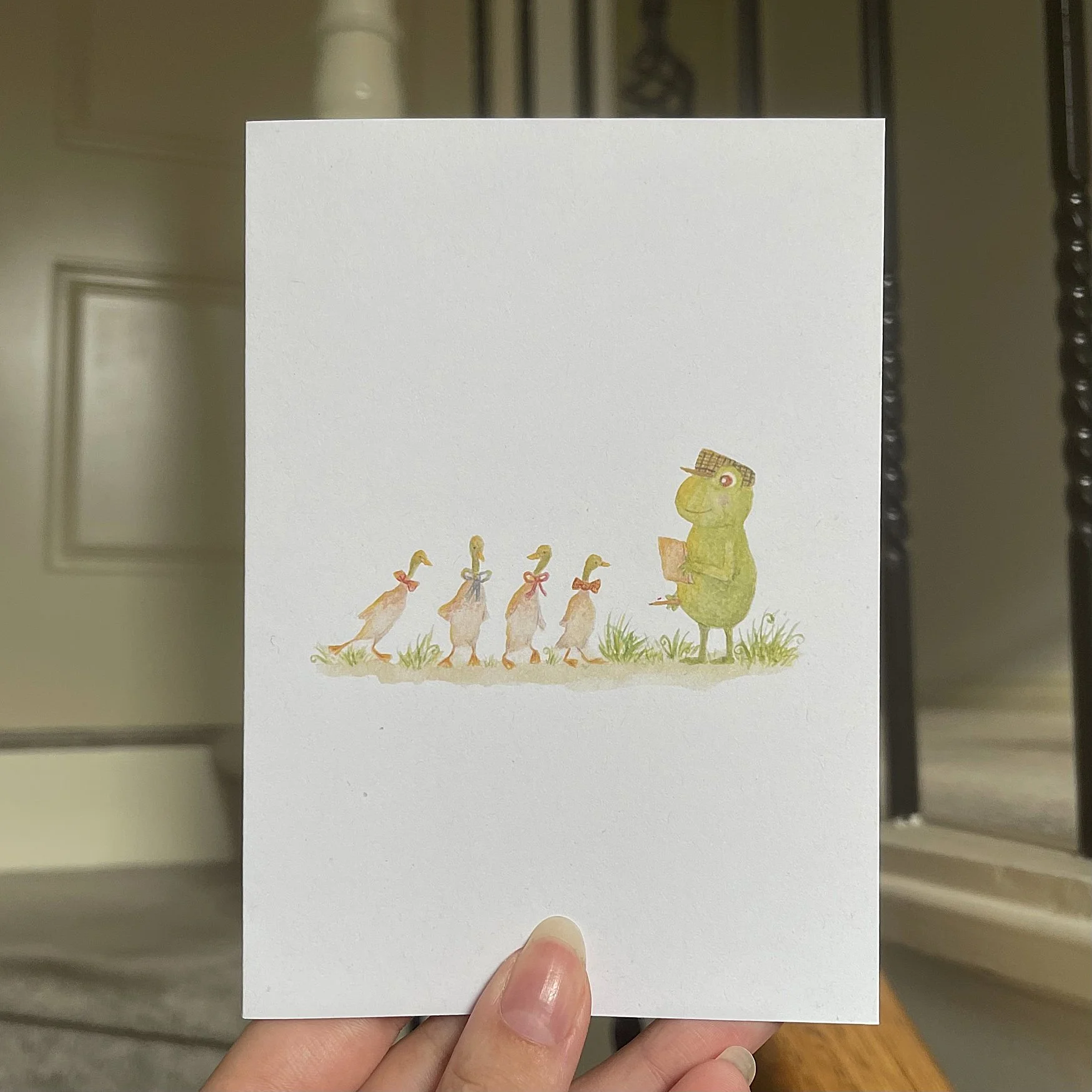 Ducks in a Row Greeting Card