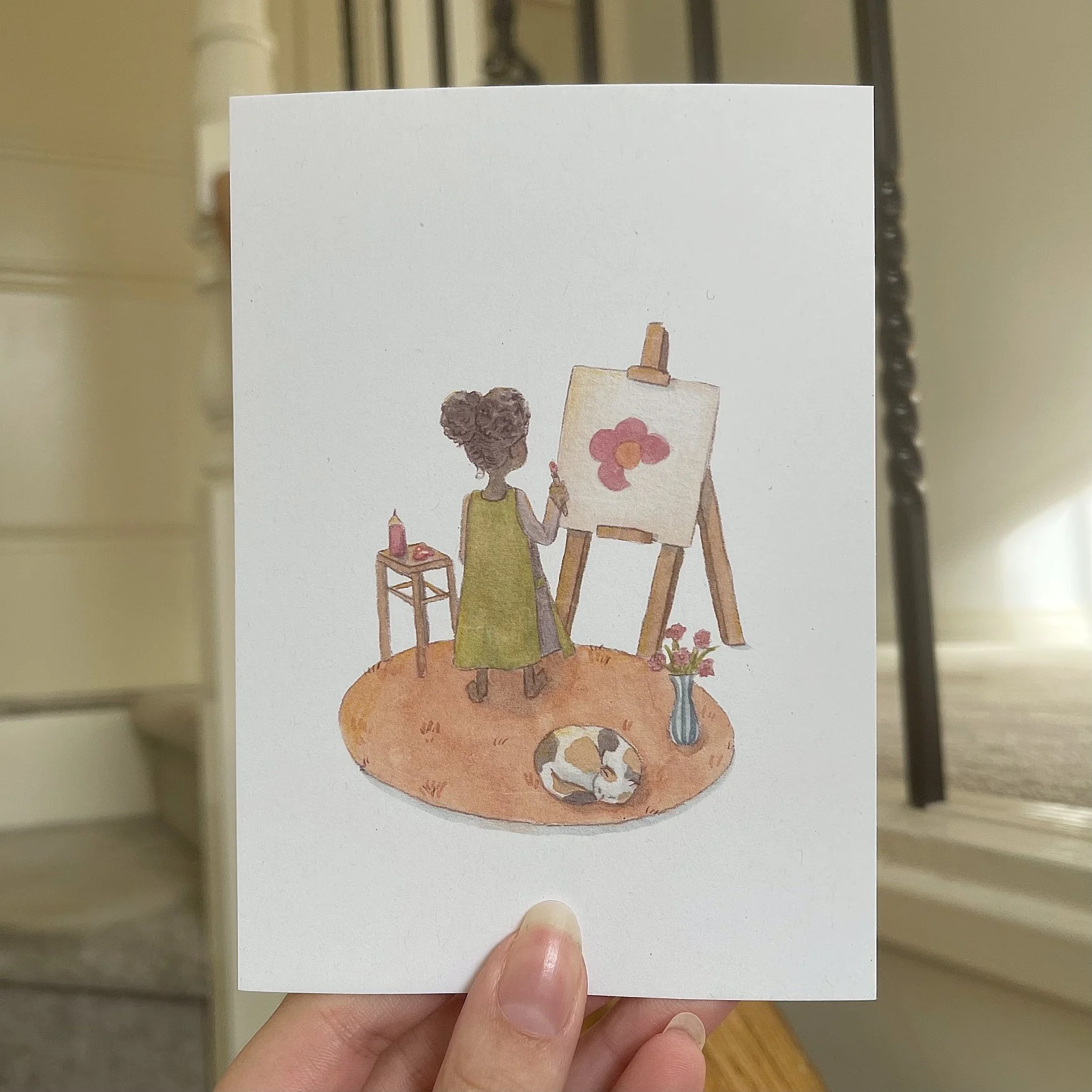 The Little Artist Postcard