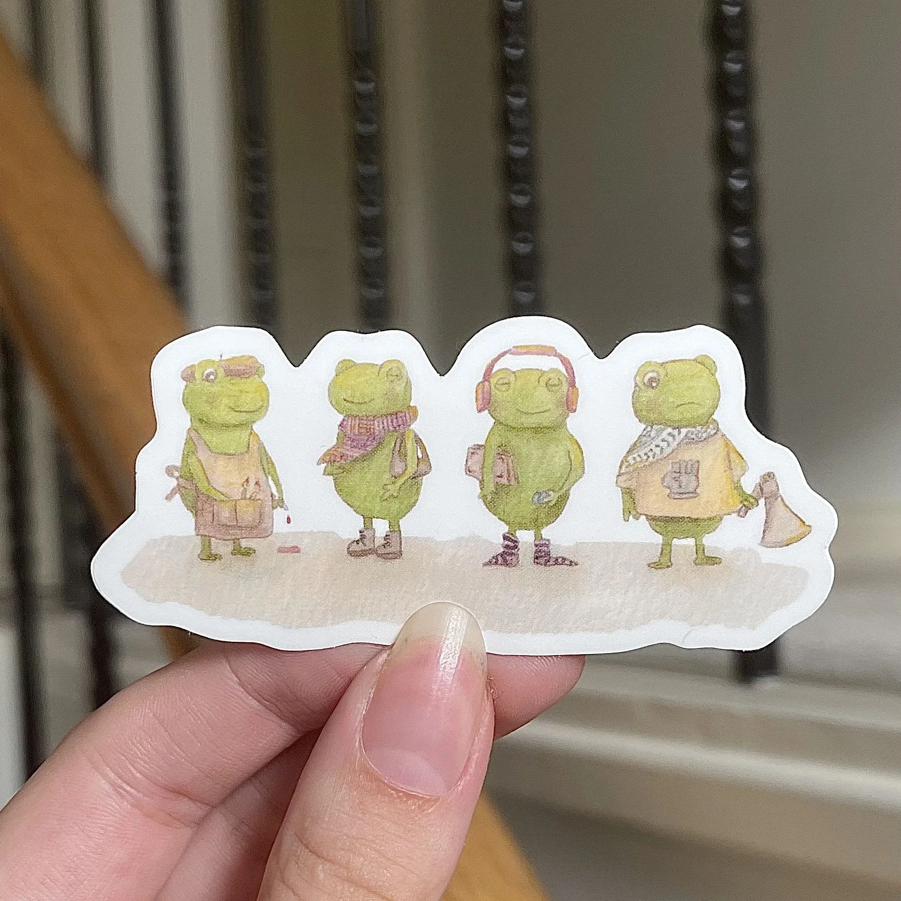 Personality Frogs Sticker