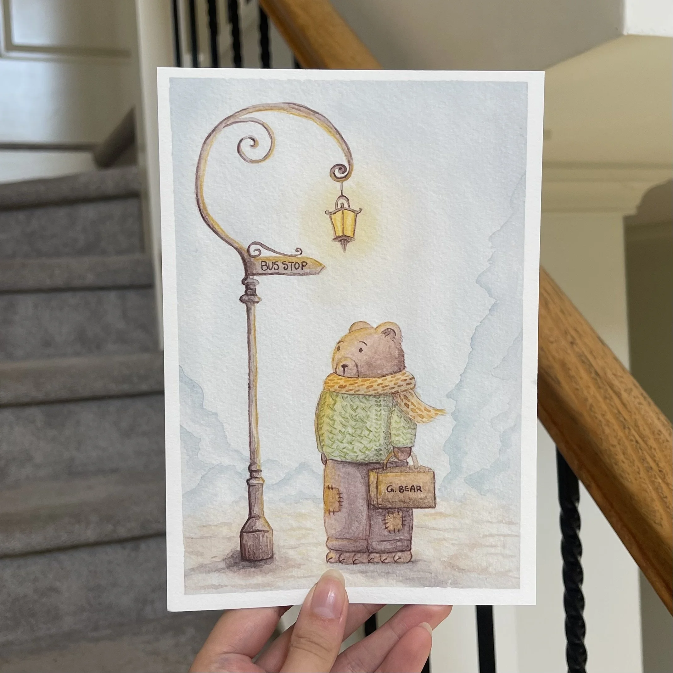 In the World of George Bear Print