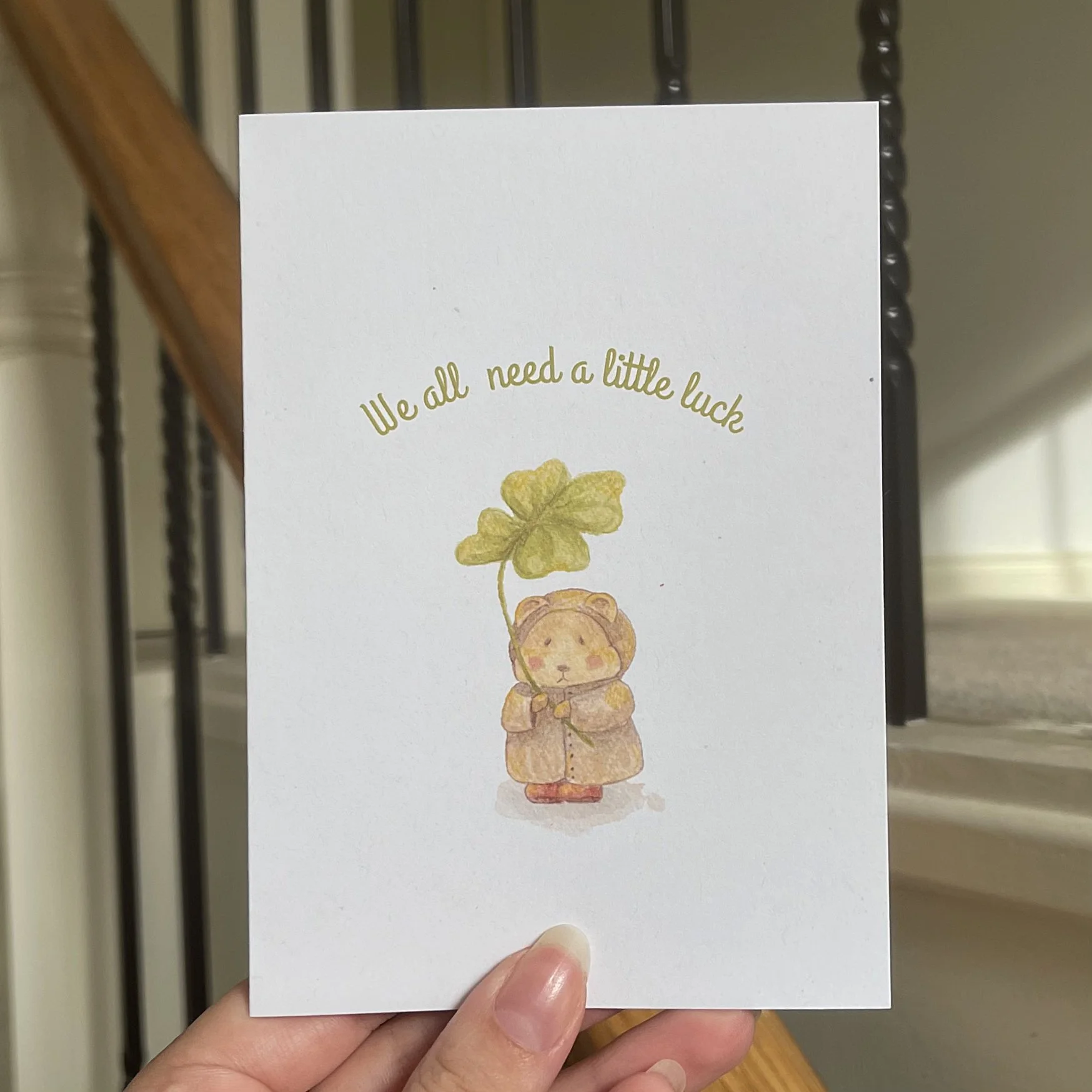 A Little Luck Greeting Card