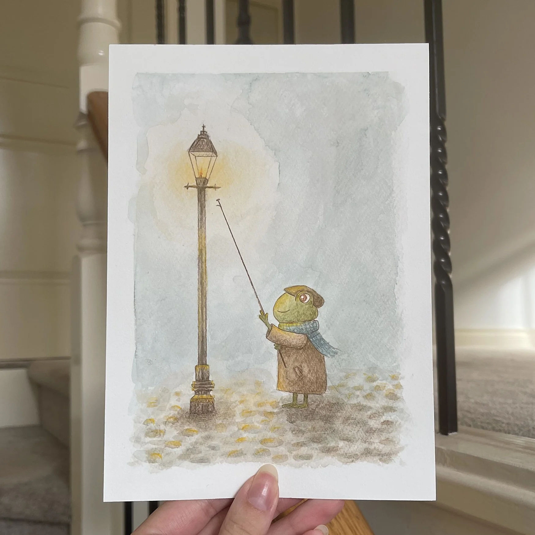 The Lamp Lighter Print