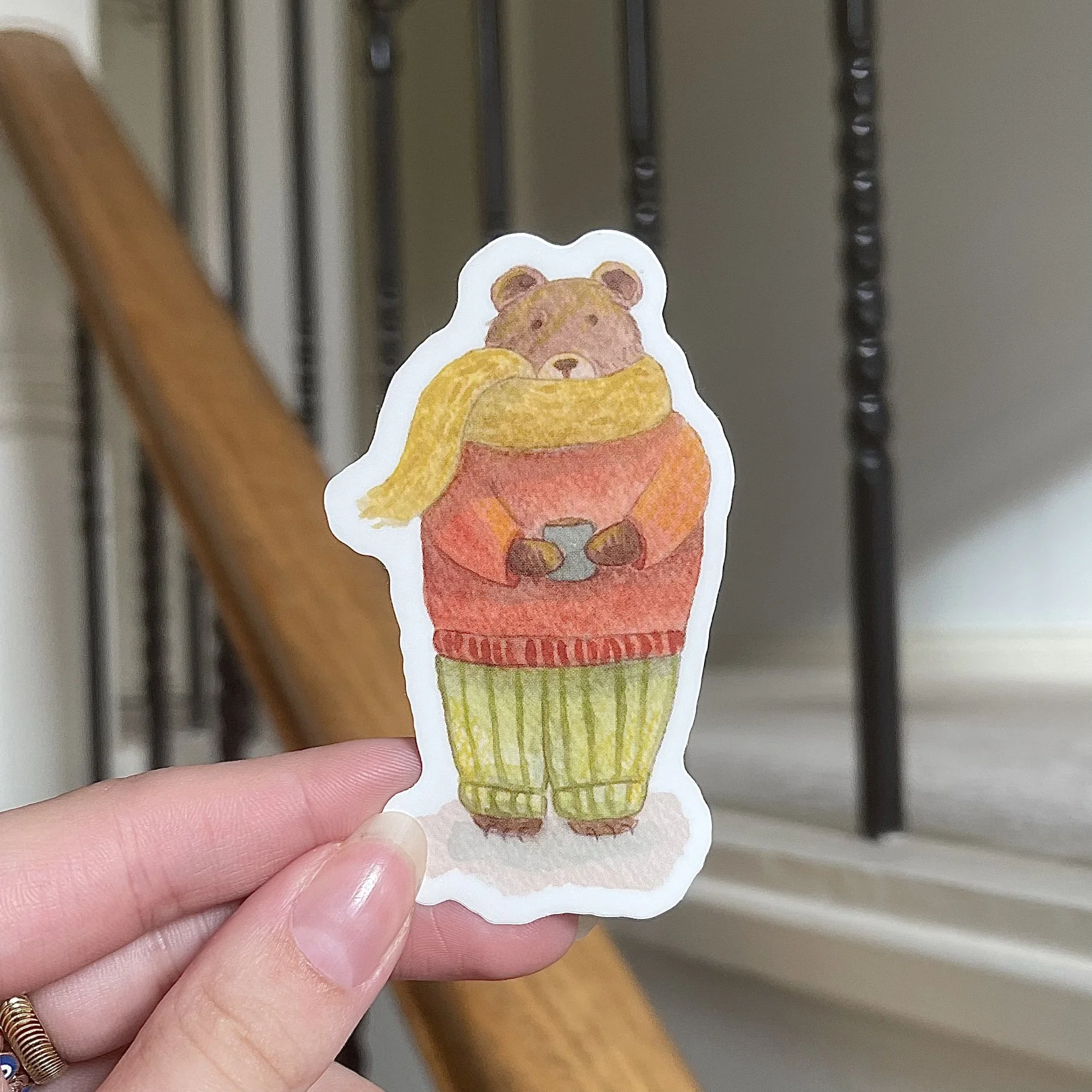 Tea Bear Sticker