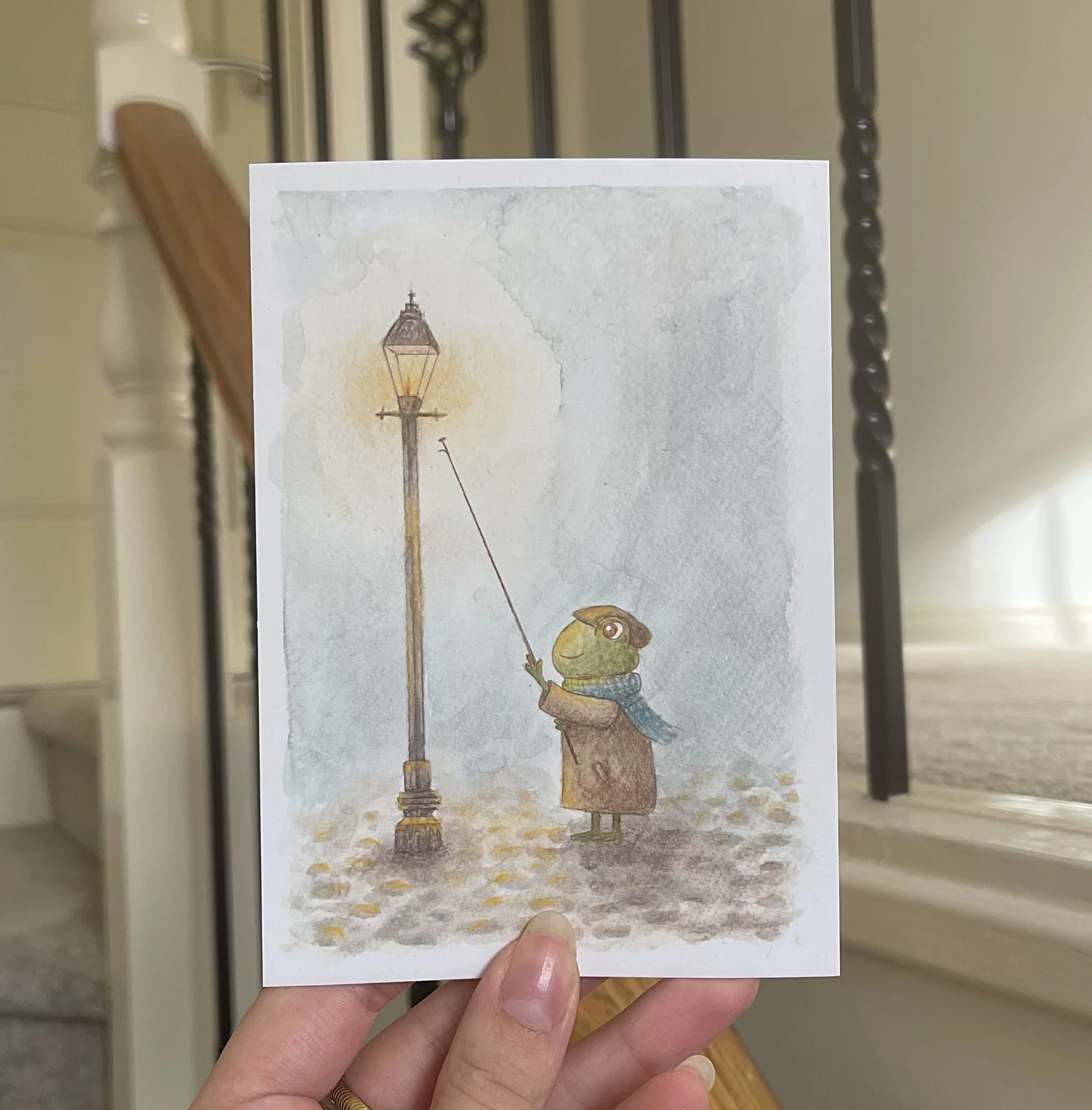 Lamp Lighter Postcard