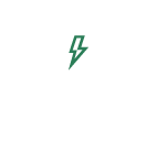 A solar panel on a stand with lightning bolts above it