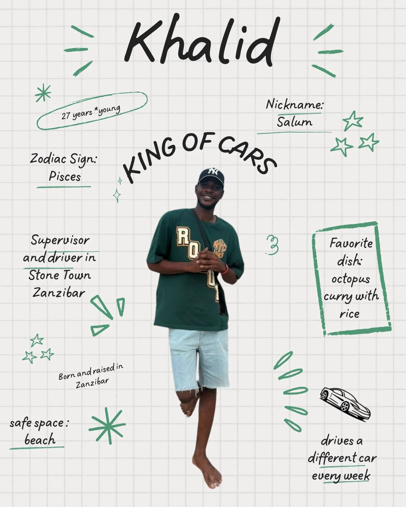✨ Meet the Team! ✨

Next up is Khalid, our Supervisor &amp; Driver based in Stone Town. 🚐🌴

Whether he&rsquo;s welcoming new volunteers at the airport, organizing transfers, or making sure everything runs smoothly in Stone Town, Khalid is always re