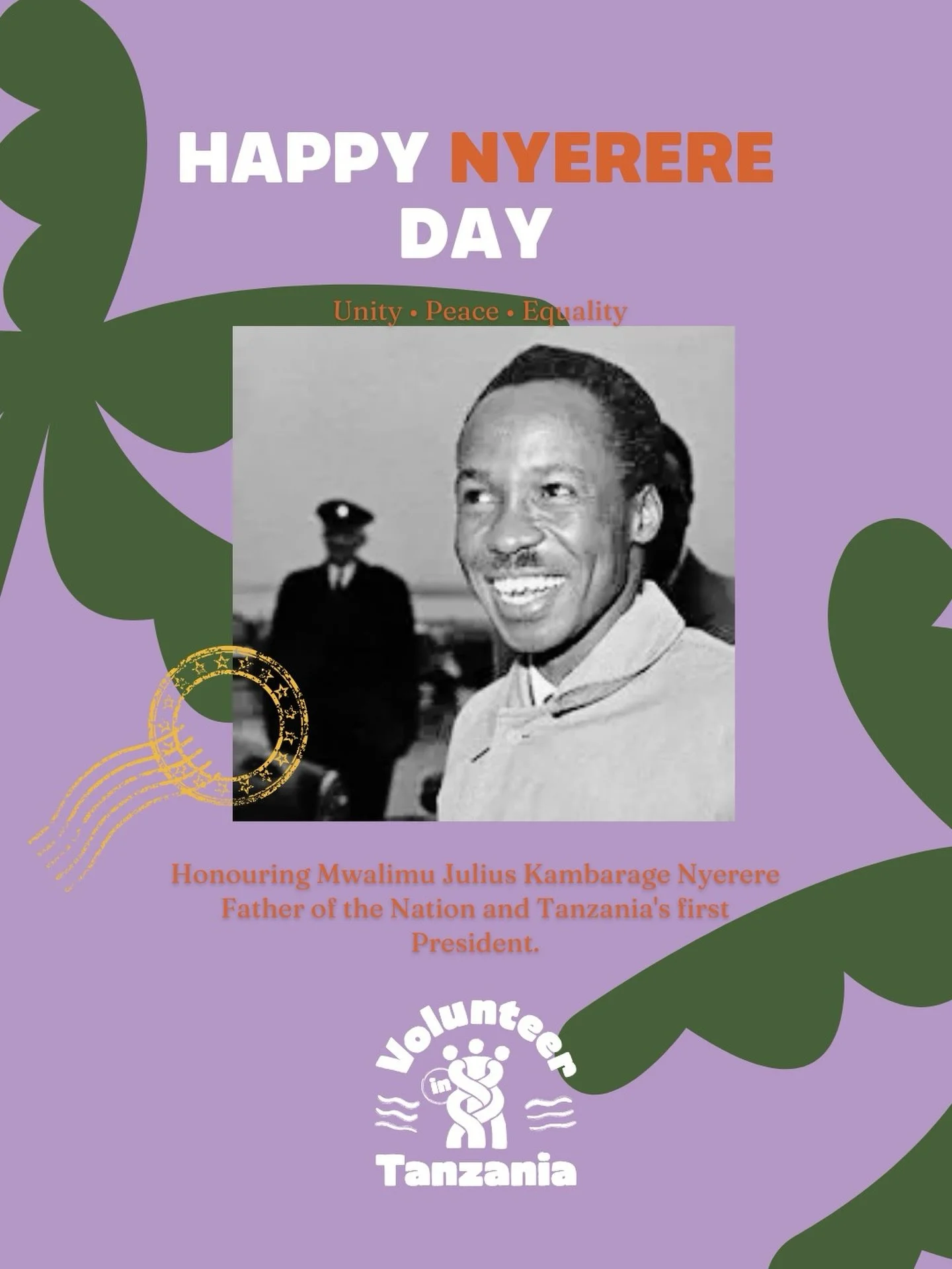 🇹🇿 Today, 14 October, Tanzania honours Mwalimu Julius Kambarage Nyerere, the country&rsquo;s first President and the Father of the Nation. 
#BabawaTaifa 

Nyerere played a key role in Tanzania&rsquo;s independence in 1961 and is remembered for his 
