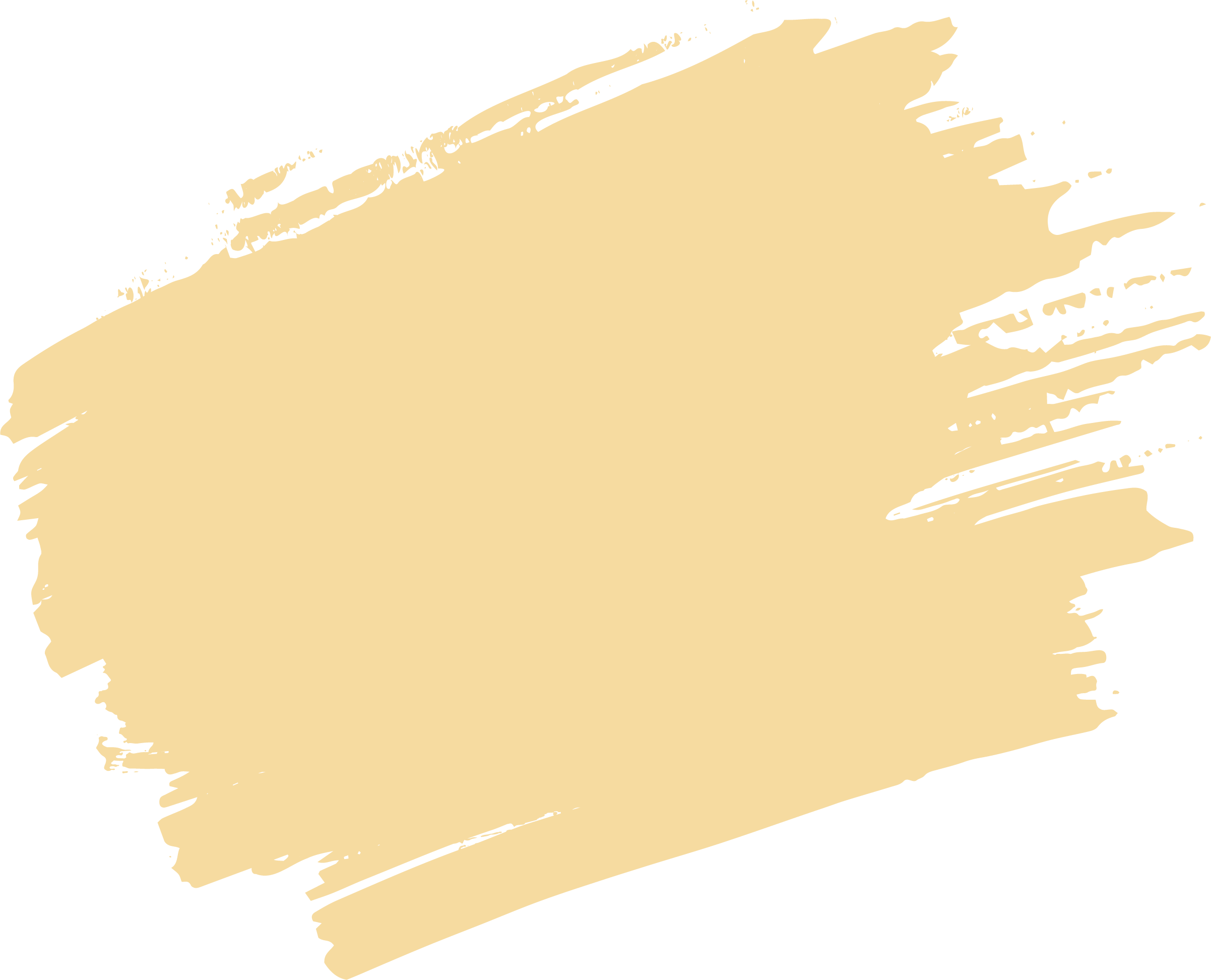 A beige paint streak on a black background with rough, uneven edges.