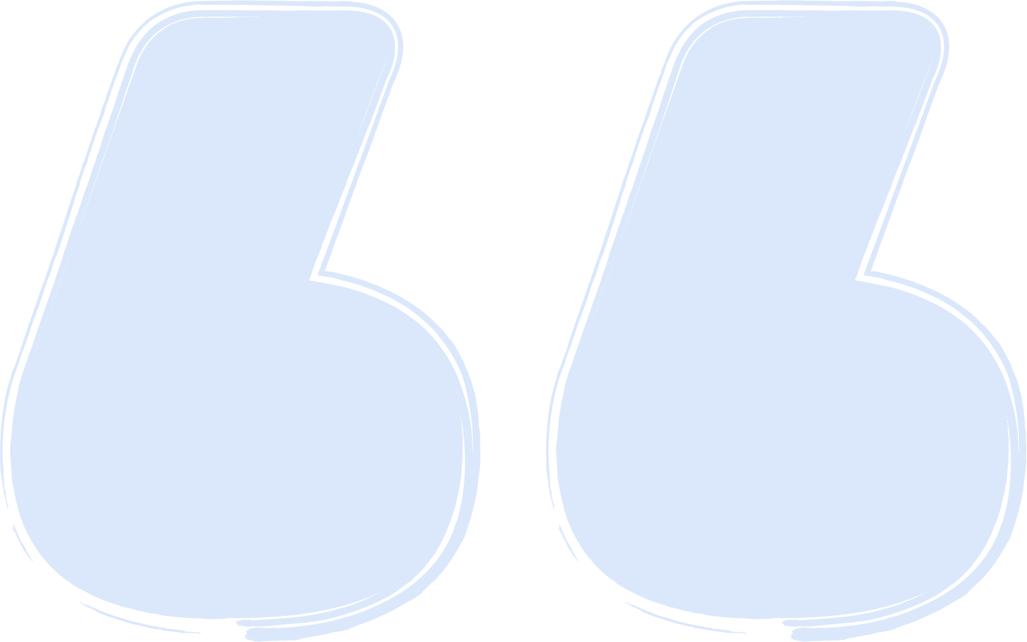 Two stylized games controllers, light blue with black outlines.