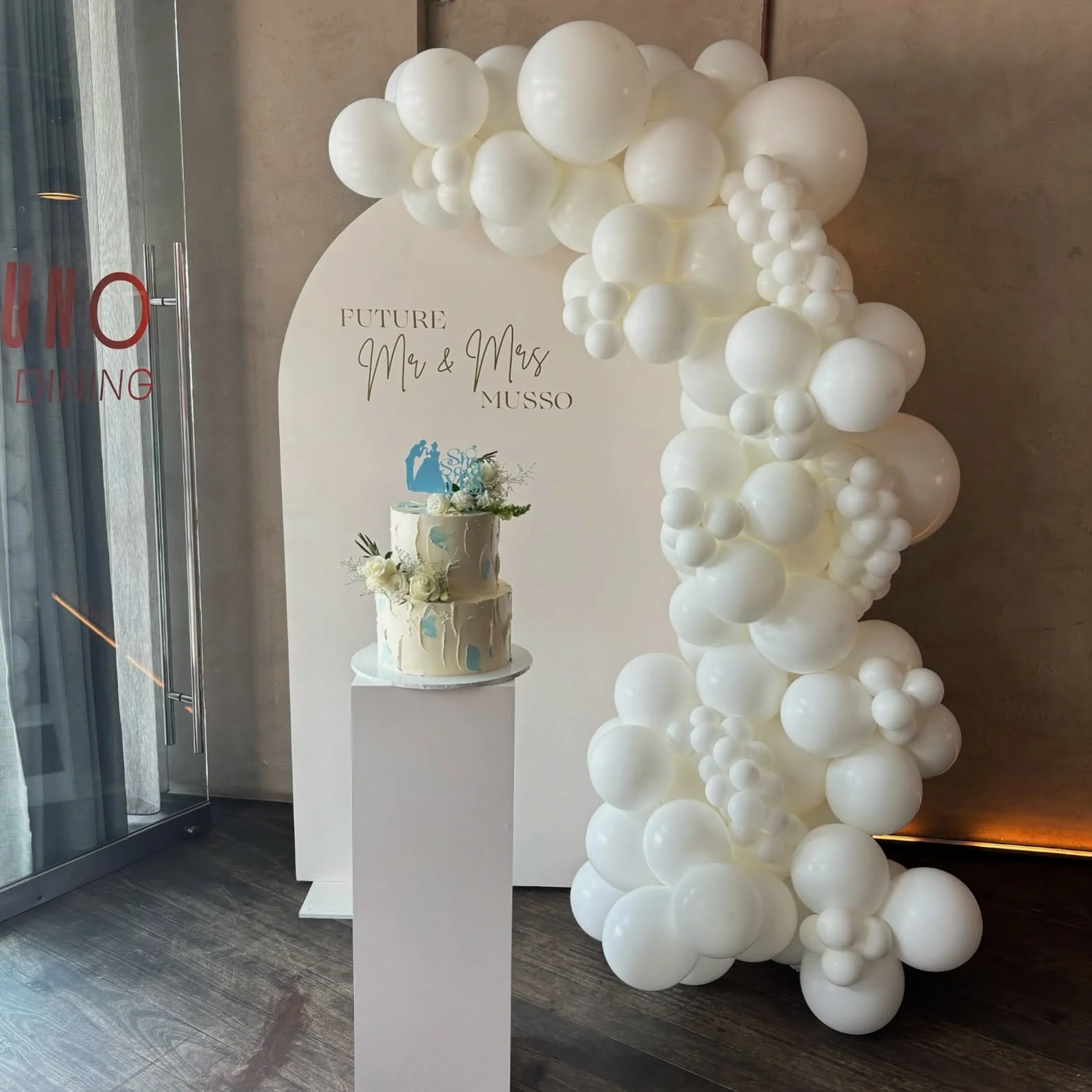 Celebrating the future Mr &amp; Mrs Musso 💍

All white is such a vibe 🤤