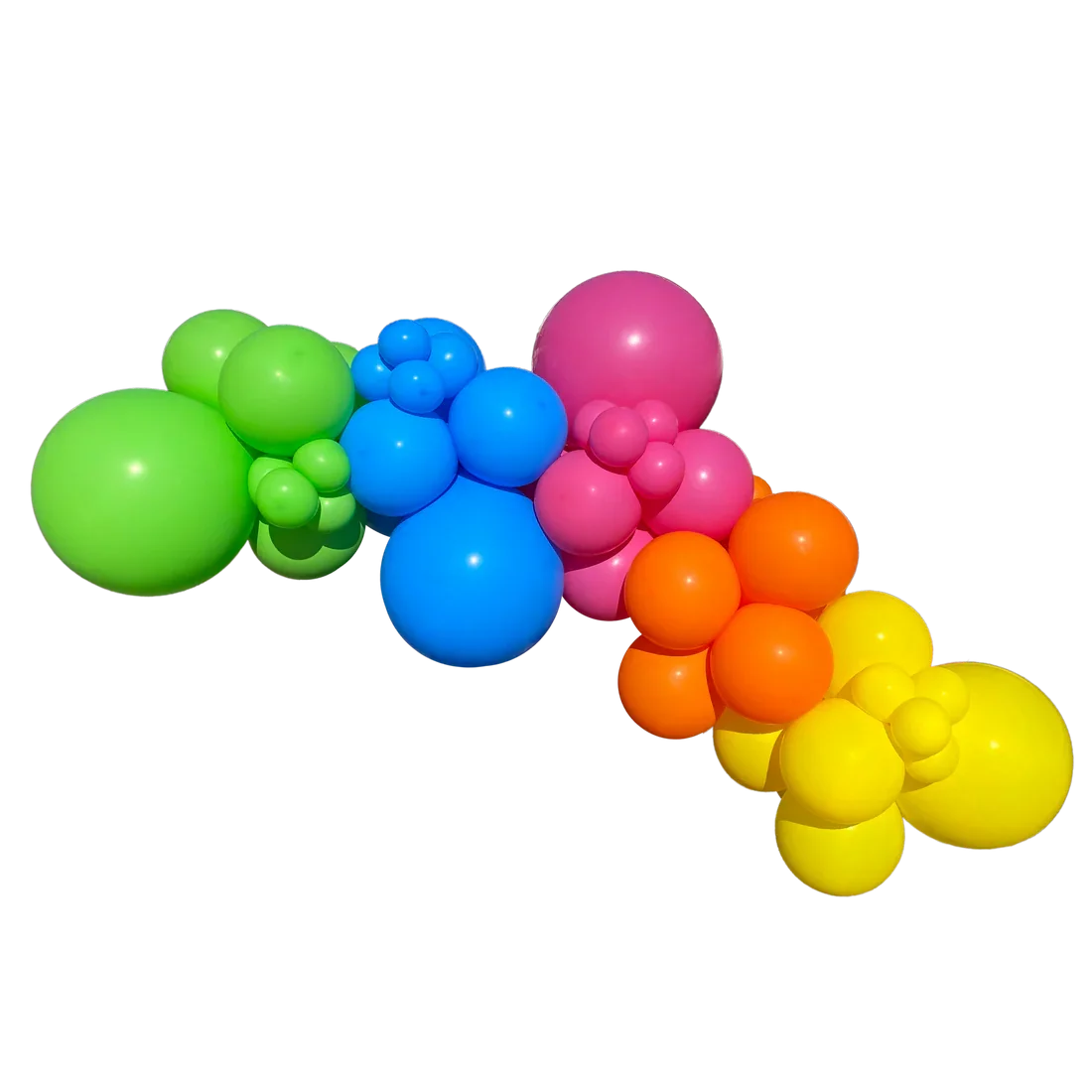 Bright Rainbow Balloon Garland