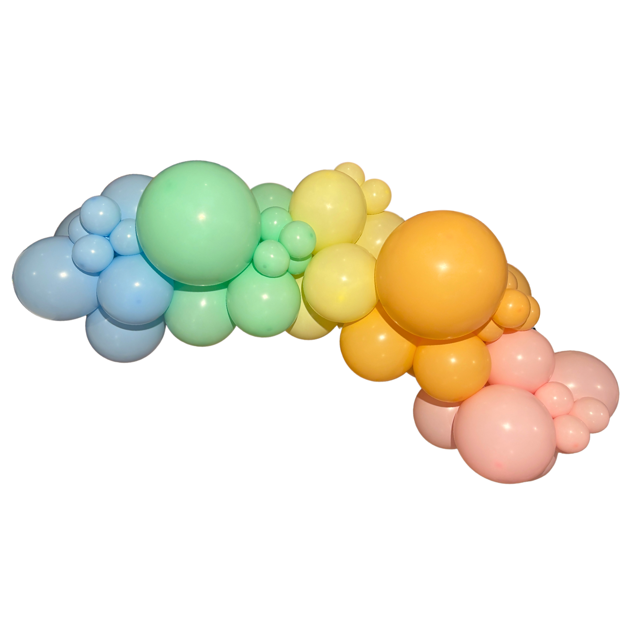 Pastel Rainbow Balloon Garland