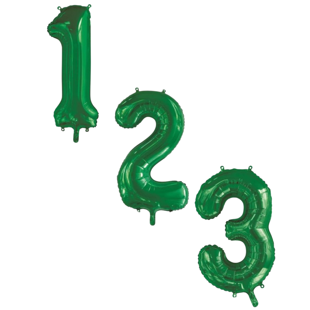 Large Foil Number - Green