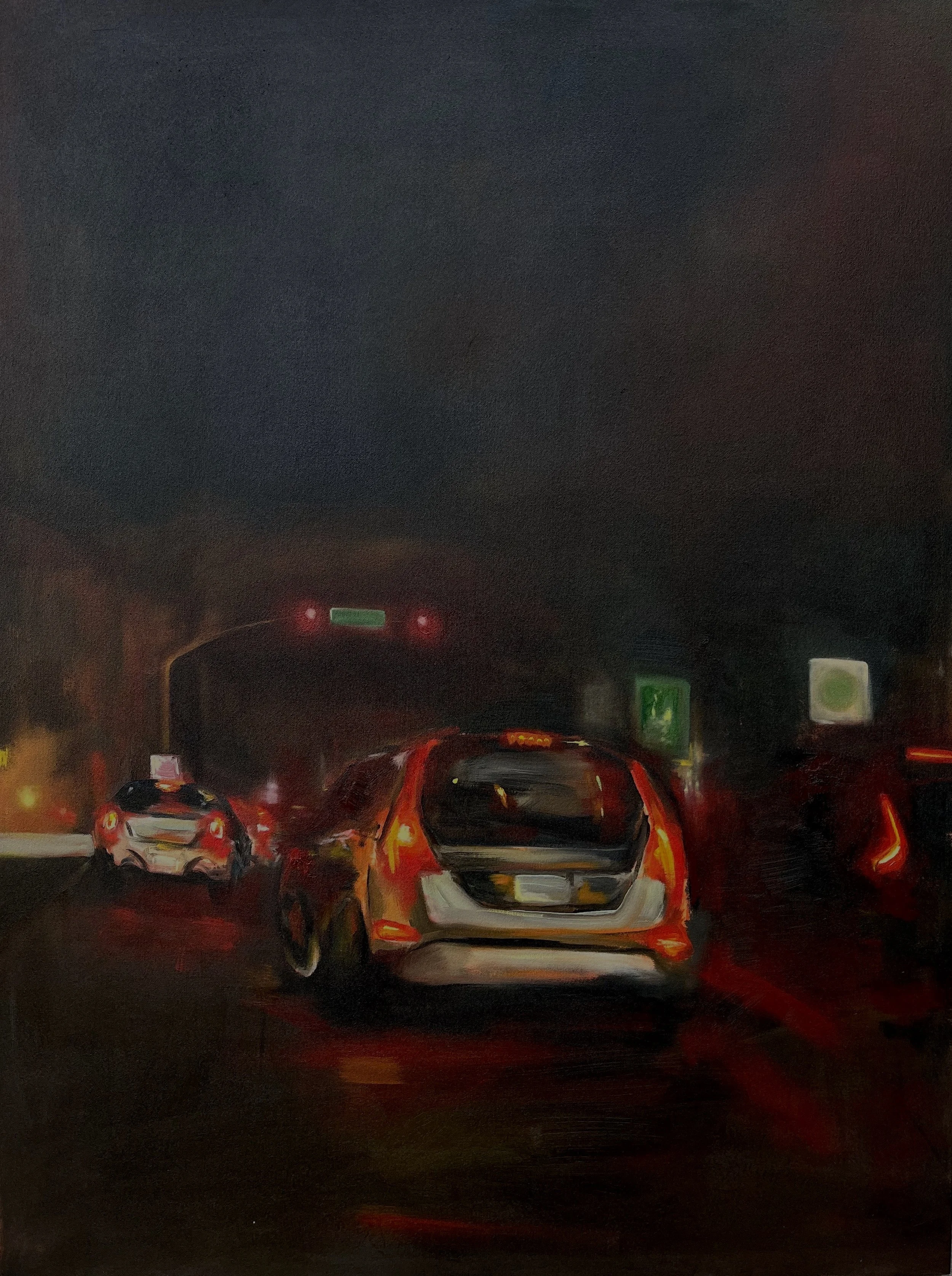 I Could Drive Home With My Eyes Closed | oils on canvas | 36” x 48”