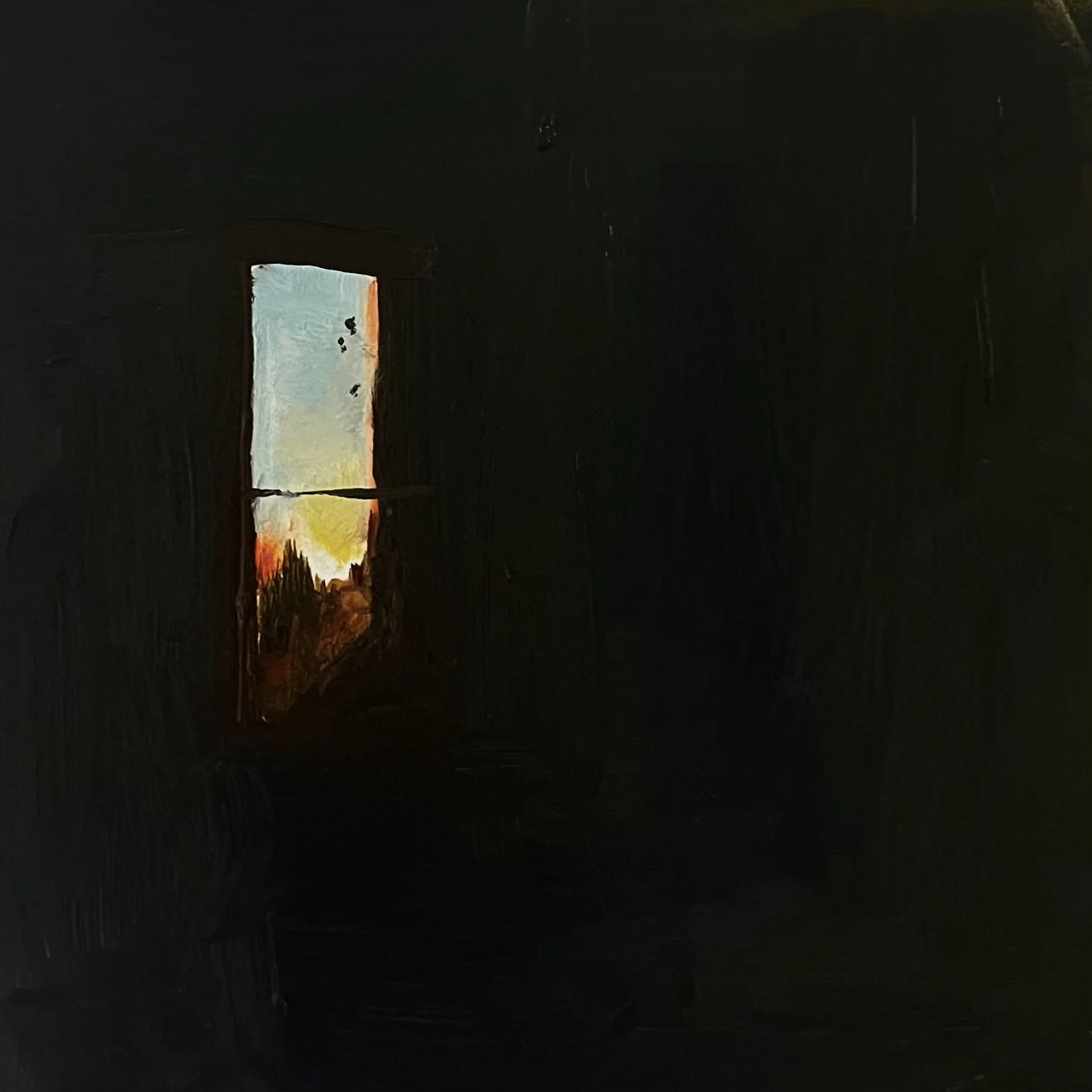 Spiders in Chicago | oils on panel | 5” x 5”