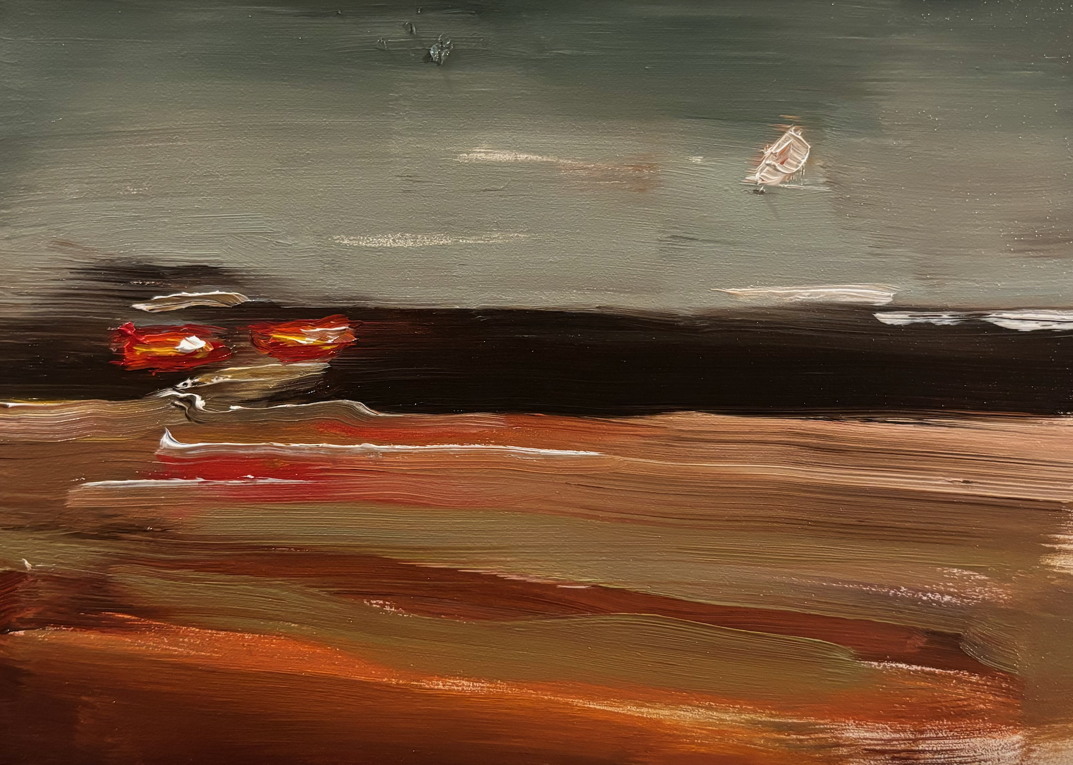 Half Moon | oils on panel | 5” x 7”