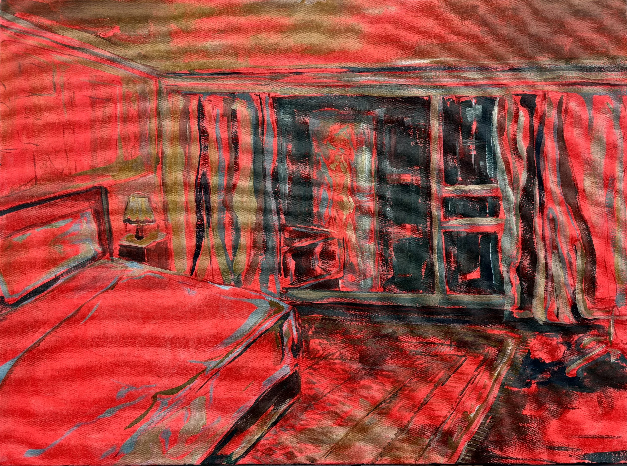 Don’t Waste a Good Hotel | acrylics on canvas | 16” x 20”