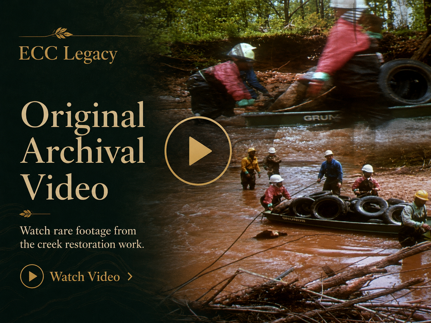 Earth Conservation Corps and Endangered Species archival presentation graphic