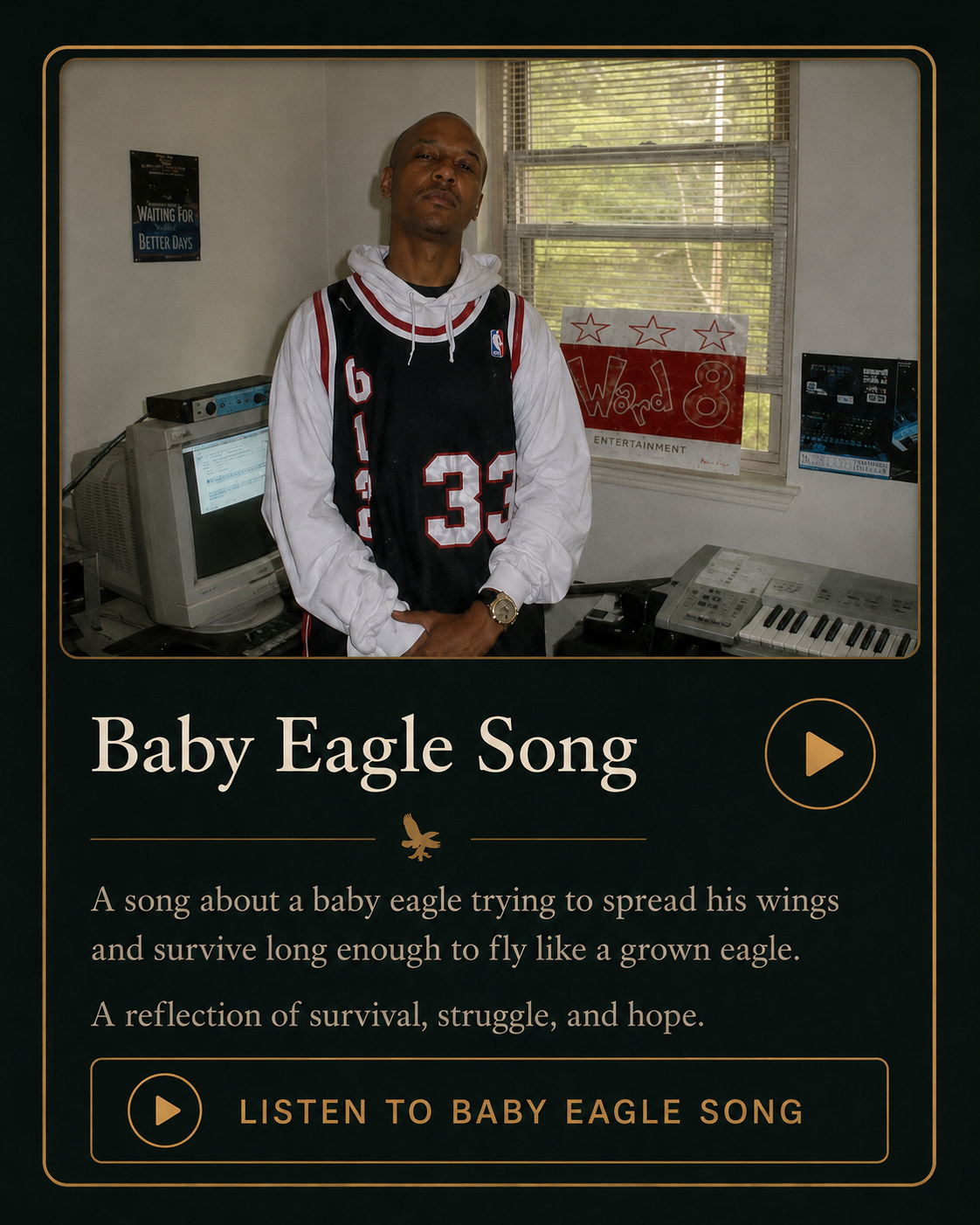 Like a Baby Eagle - jump to the selected Ward 8 recordings.