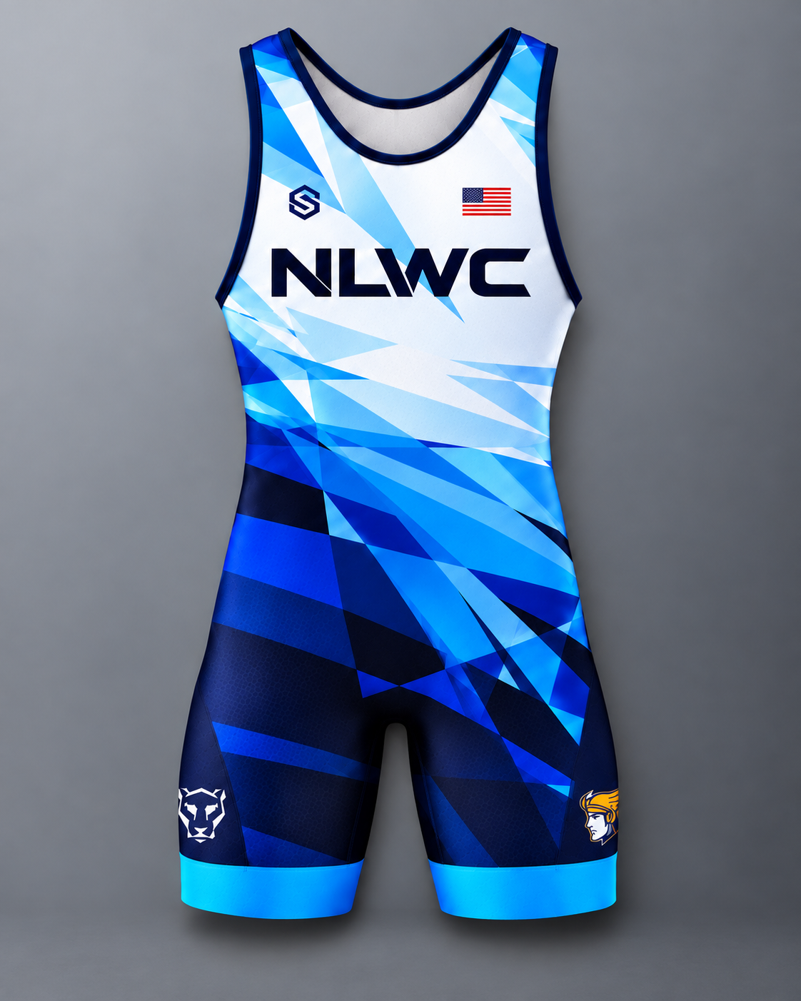 NLWC Blue Wrestling Singlet