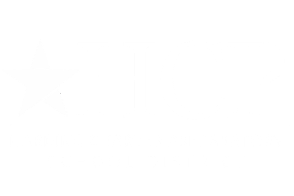 Logo of Haring Charter Preparatory School District featuring a star and the district's name.