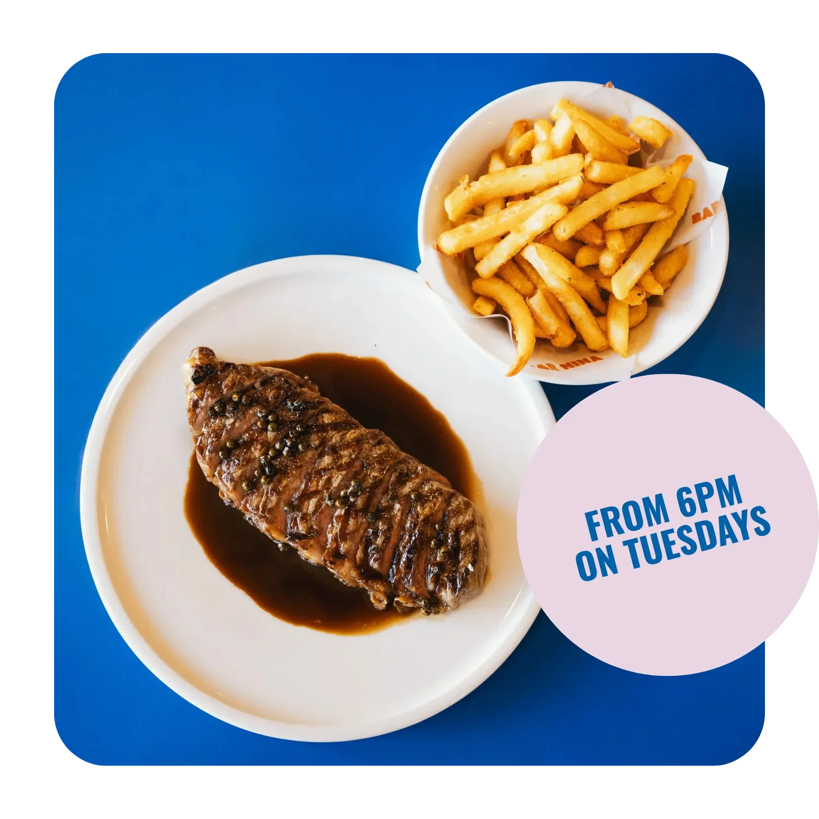 Steak, Fries and Wine Night