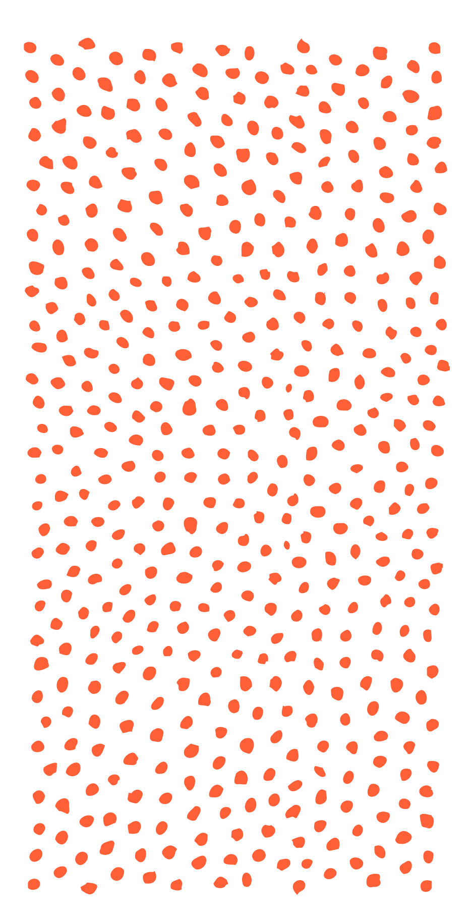 Pattern of small orange dots on a black background.