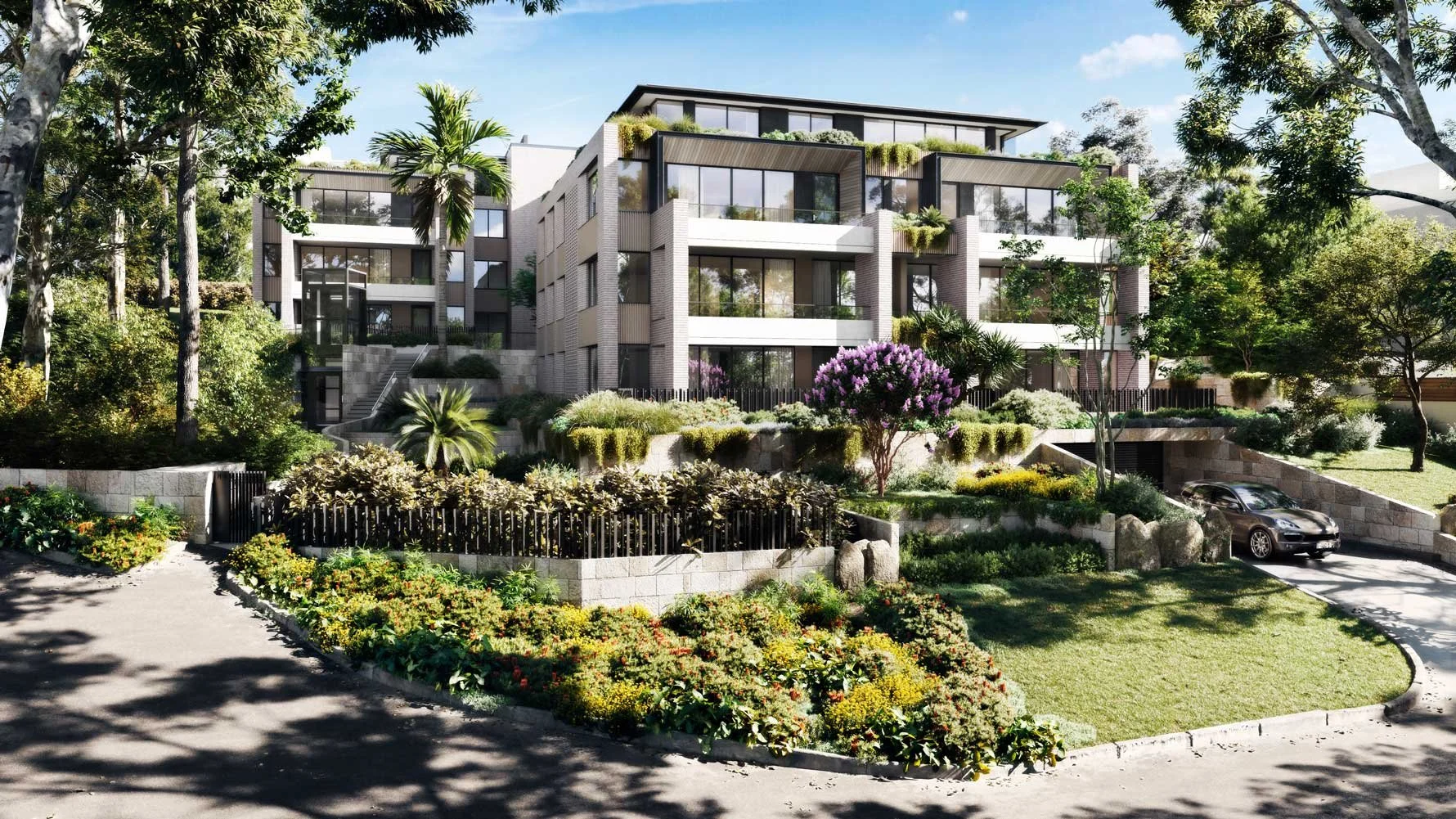 Stonepeak Construction Digital-First Approach. Pymble Symphony - A collection of 20 luxury apartments located in Pymble with 2 Level basement. Completed 2024.