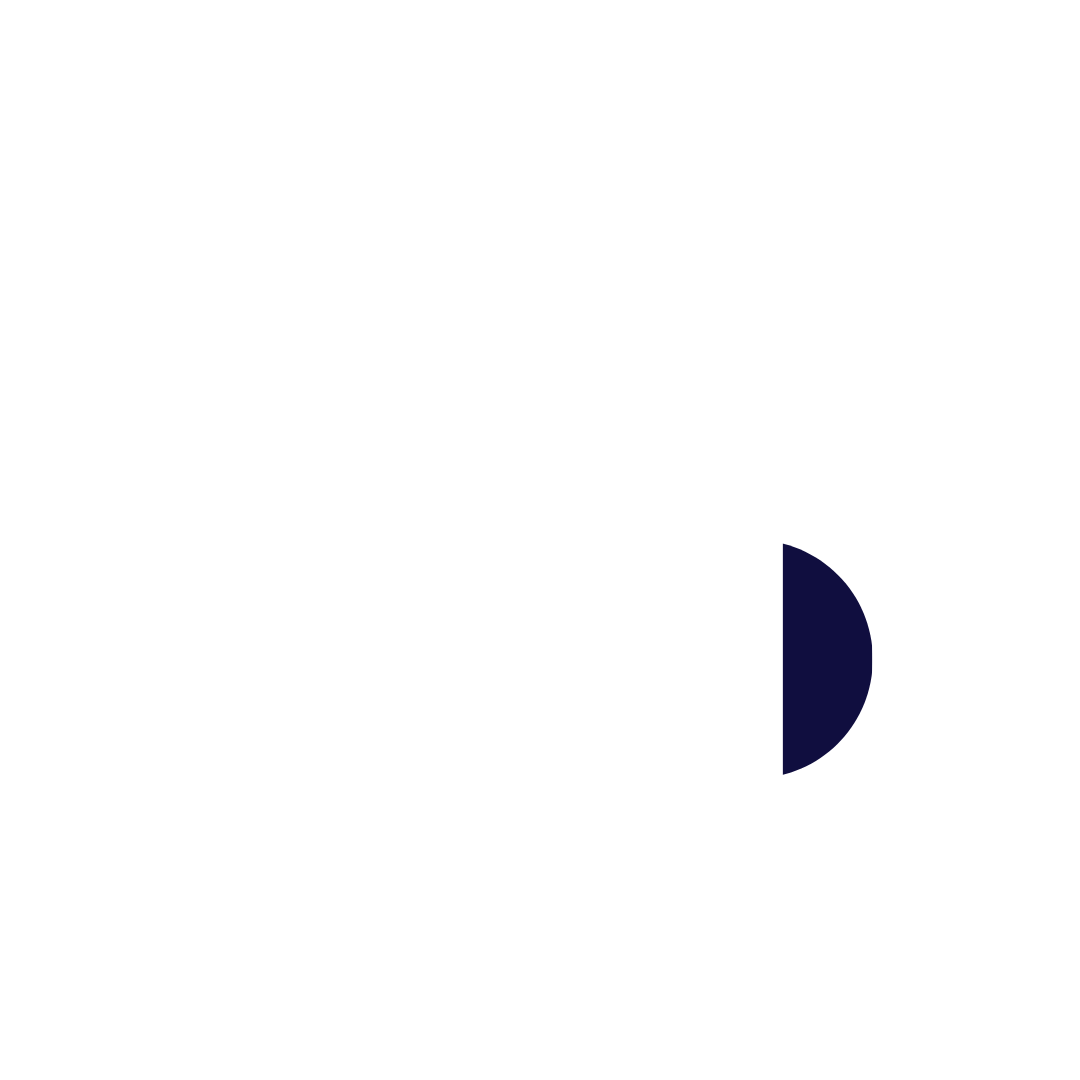 Bar chart with three white bars increasing in height, an arrow pointing upward, and an 'X' symbol, indicating growth or progress.