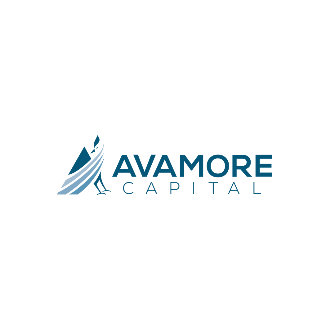 Logo of Avamore Capital featuring a stylized bird with wings, next to the text 'AVAMORE CAPITAL' in blue.