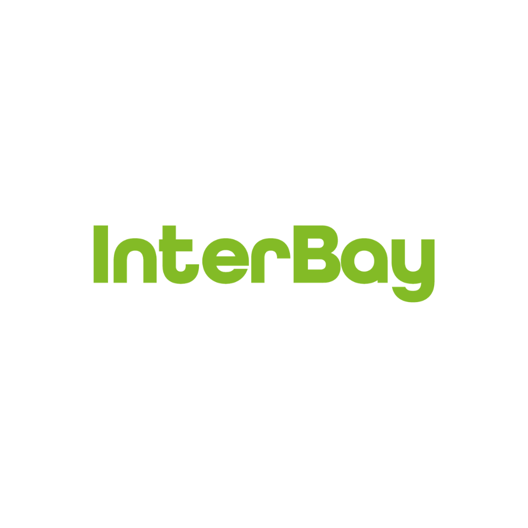 The logo for InterBay, with the text 'InterBay' in bold green font on a white background.