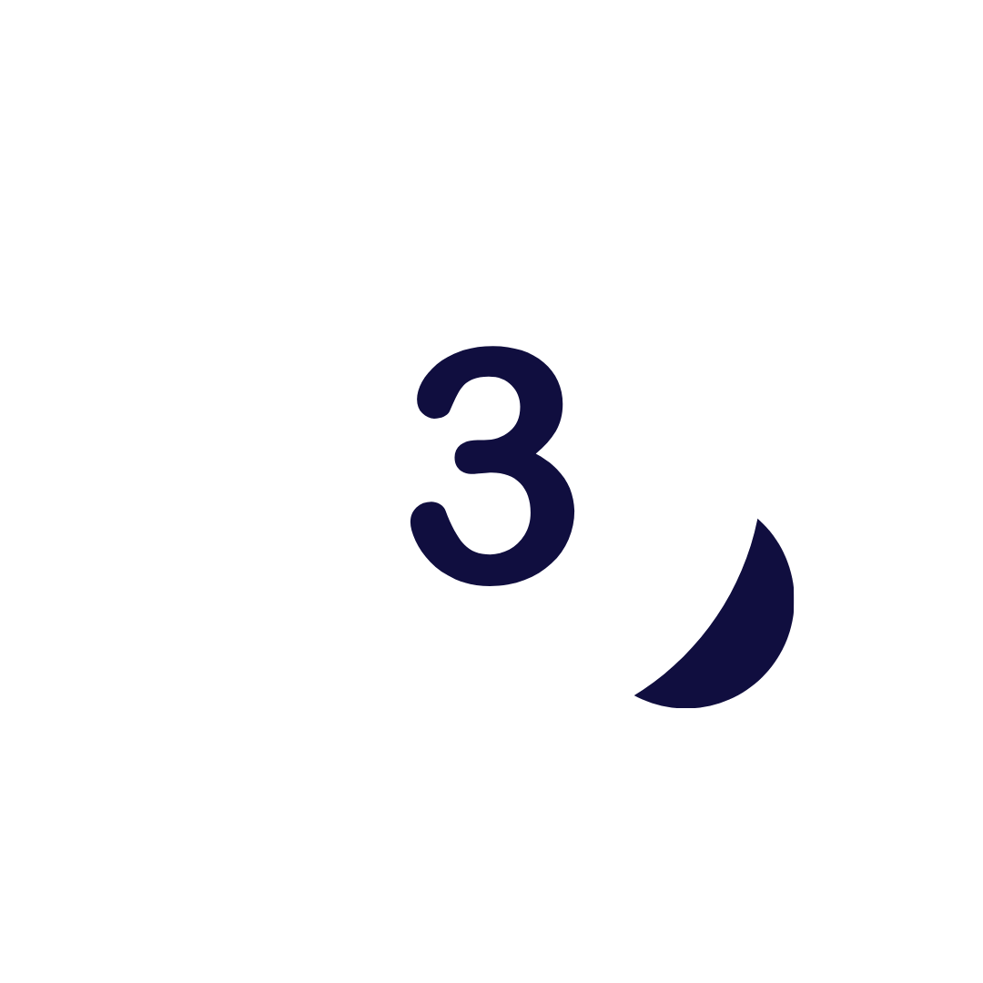 White billiard ball with the number 3 in black, resting on a dark background.