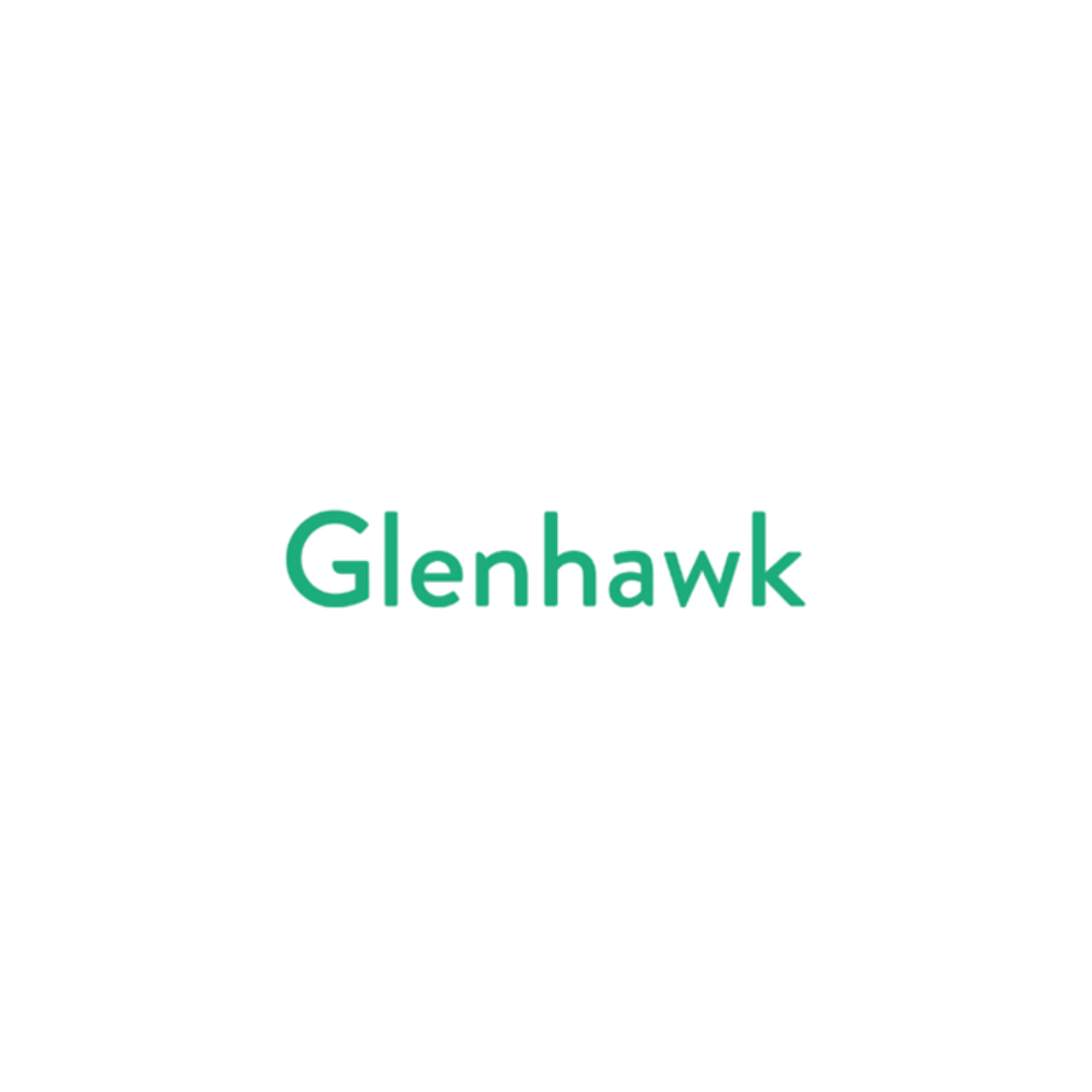 Glenhawk logo in green text on a white background.