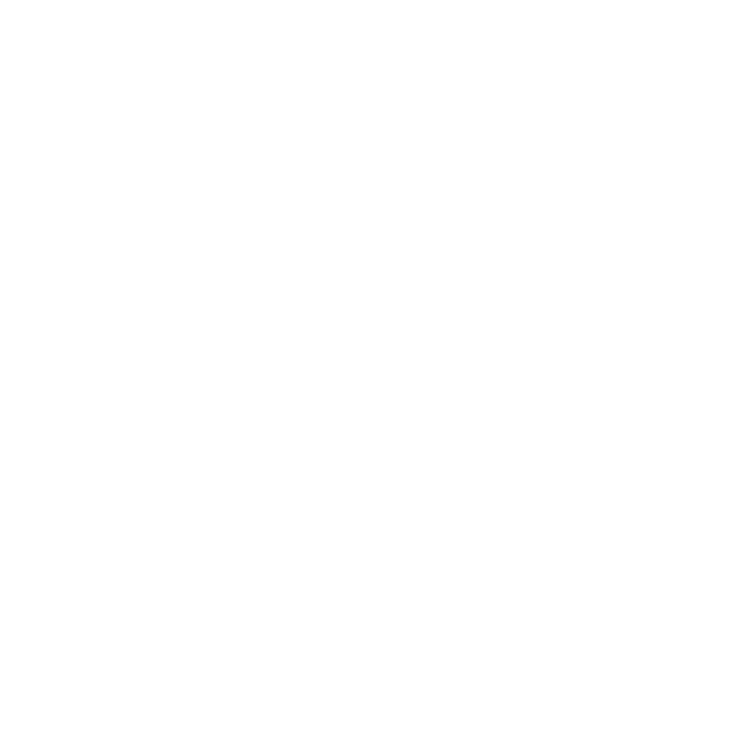 White telephone receiver icon on a black background.
