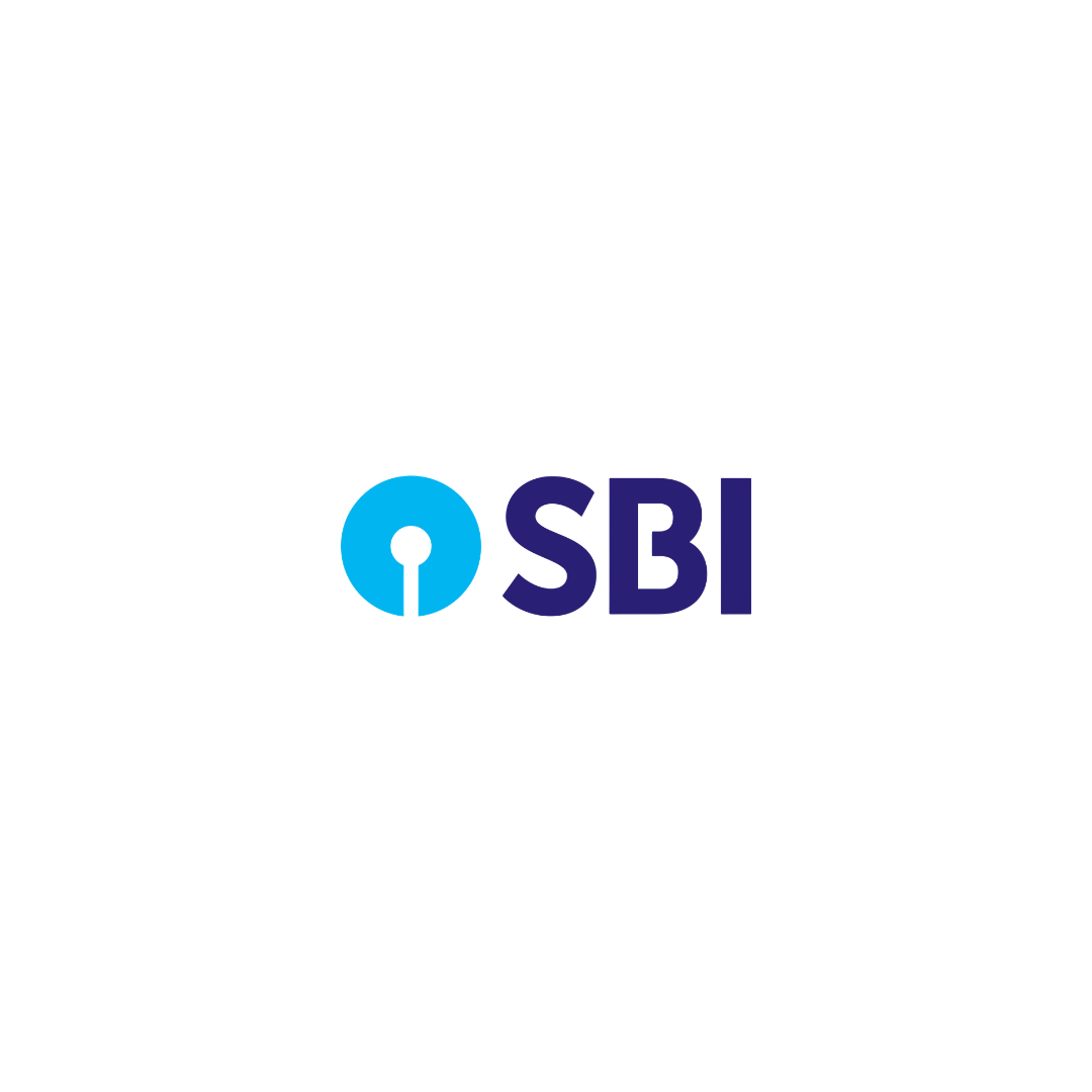 SBI logo with blue circle and navy text.