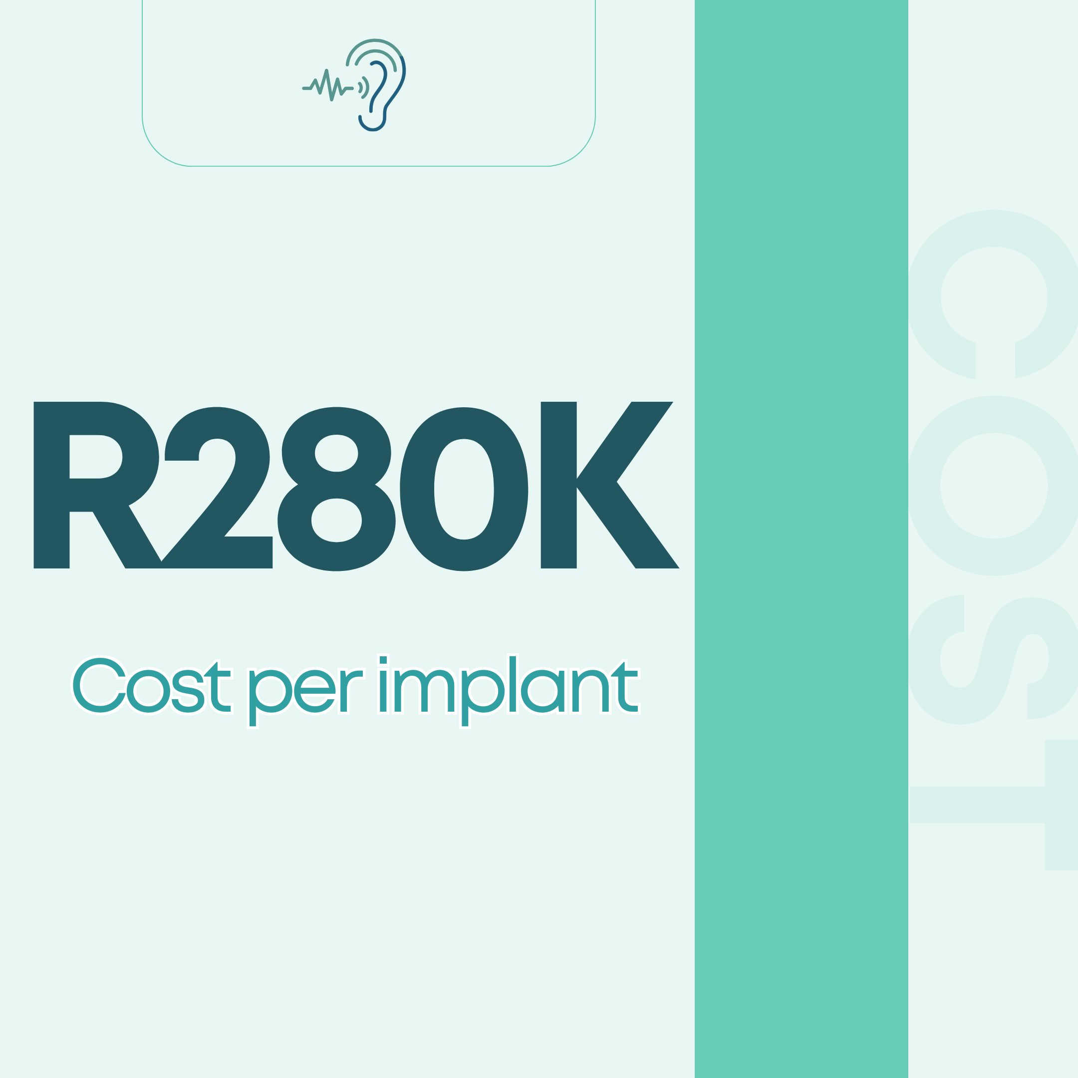 R 280 000.00 cost per implant