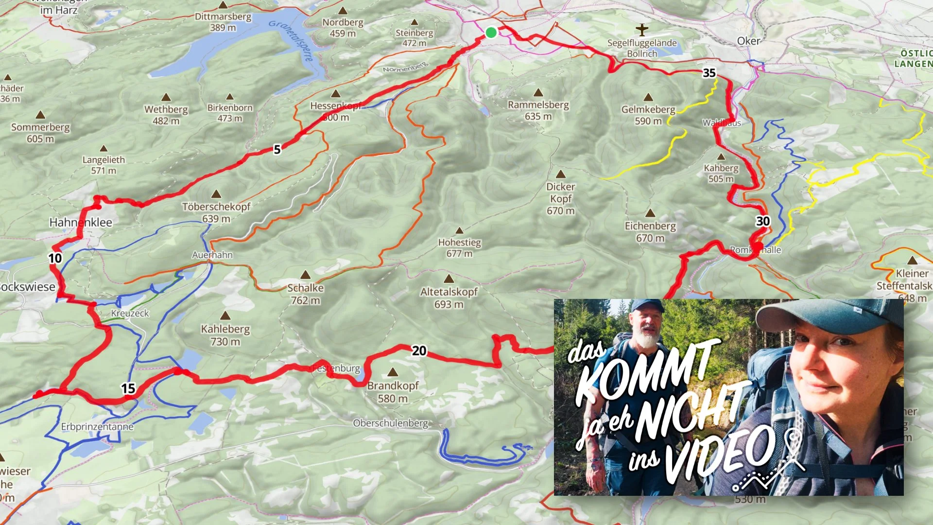 3-Tage-Wanderung: Goslar - Hahnenklee - Romkerhall