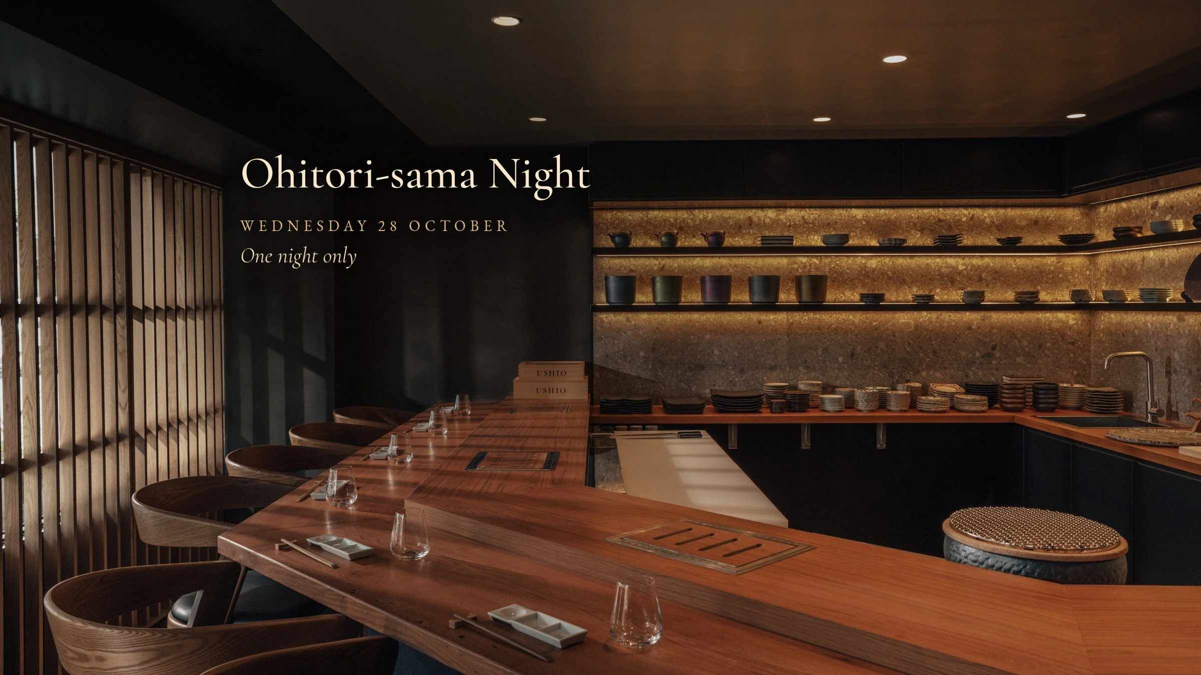 Ohitori-sama Night: A Table for One at USHIO