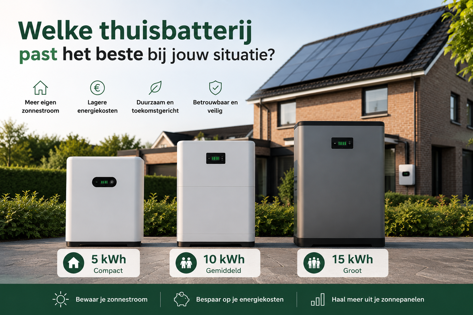 Welke thuisbatterij past het beste bij jouw situatie?