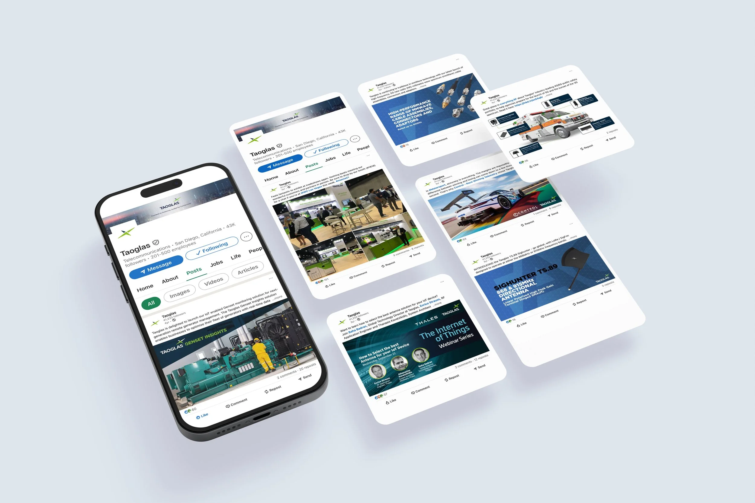 Taoglas Social Media Management