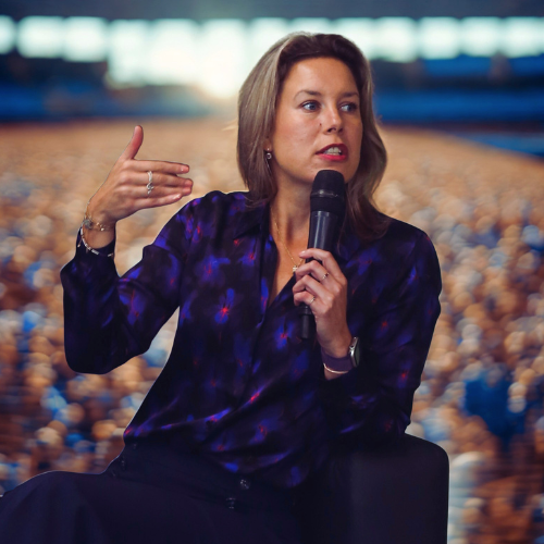 Anzelle Robertson, Founder & CEO Lever & Hart, DCB and digital content monetisation strategic advisory, speaking on stage.