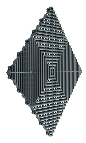 dark gray ribtrax plastic tile from swisstrax