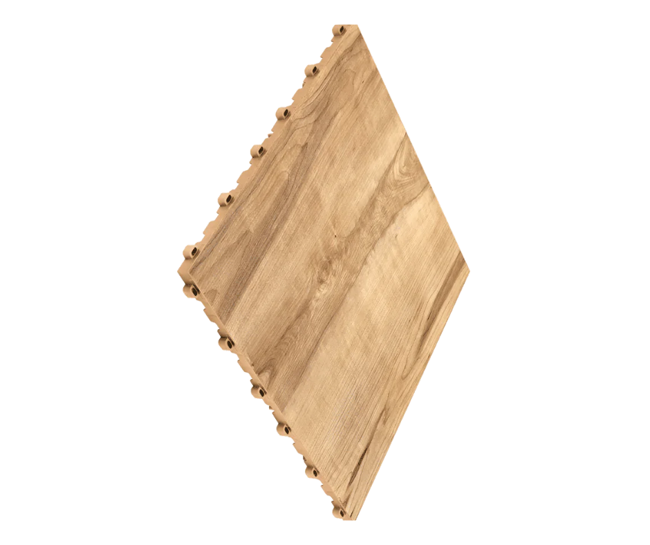 vinyltrax tile with wooden pattern from swisstrax