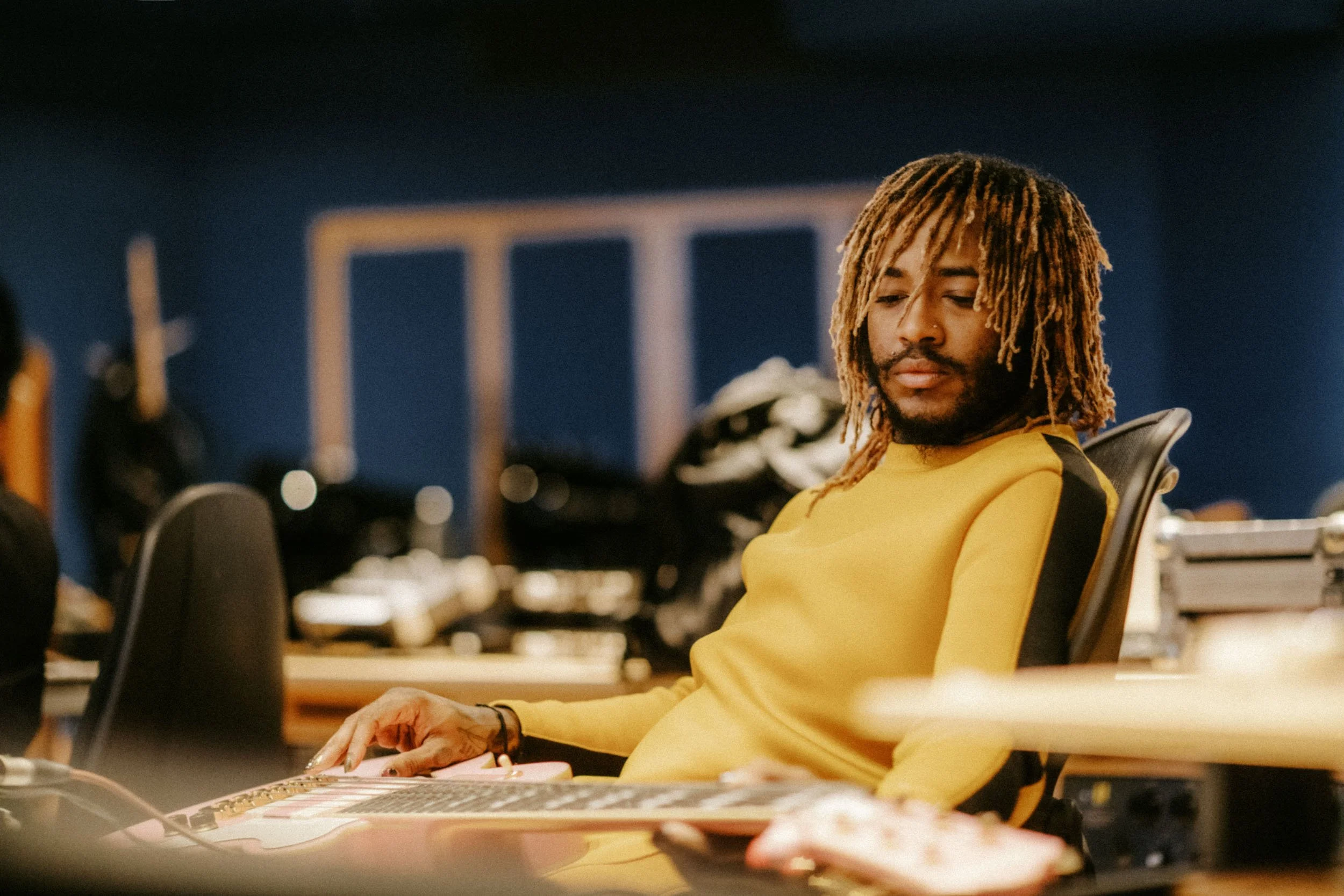 Thundercat recording at Abby Road Studios, London