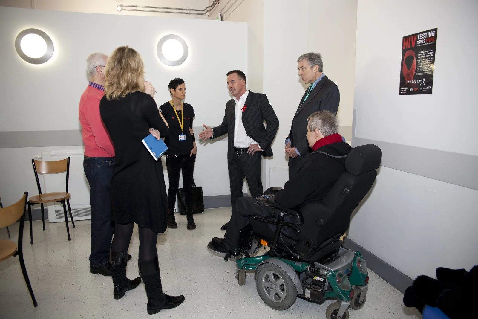 David Furnish with the Elton John Aids Foundation for The Guardian Weekend Magazine
