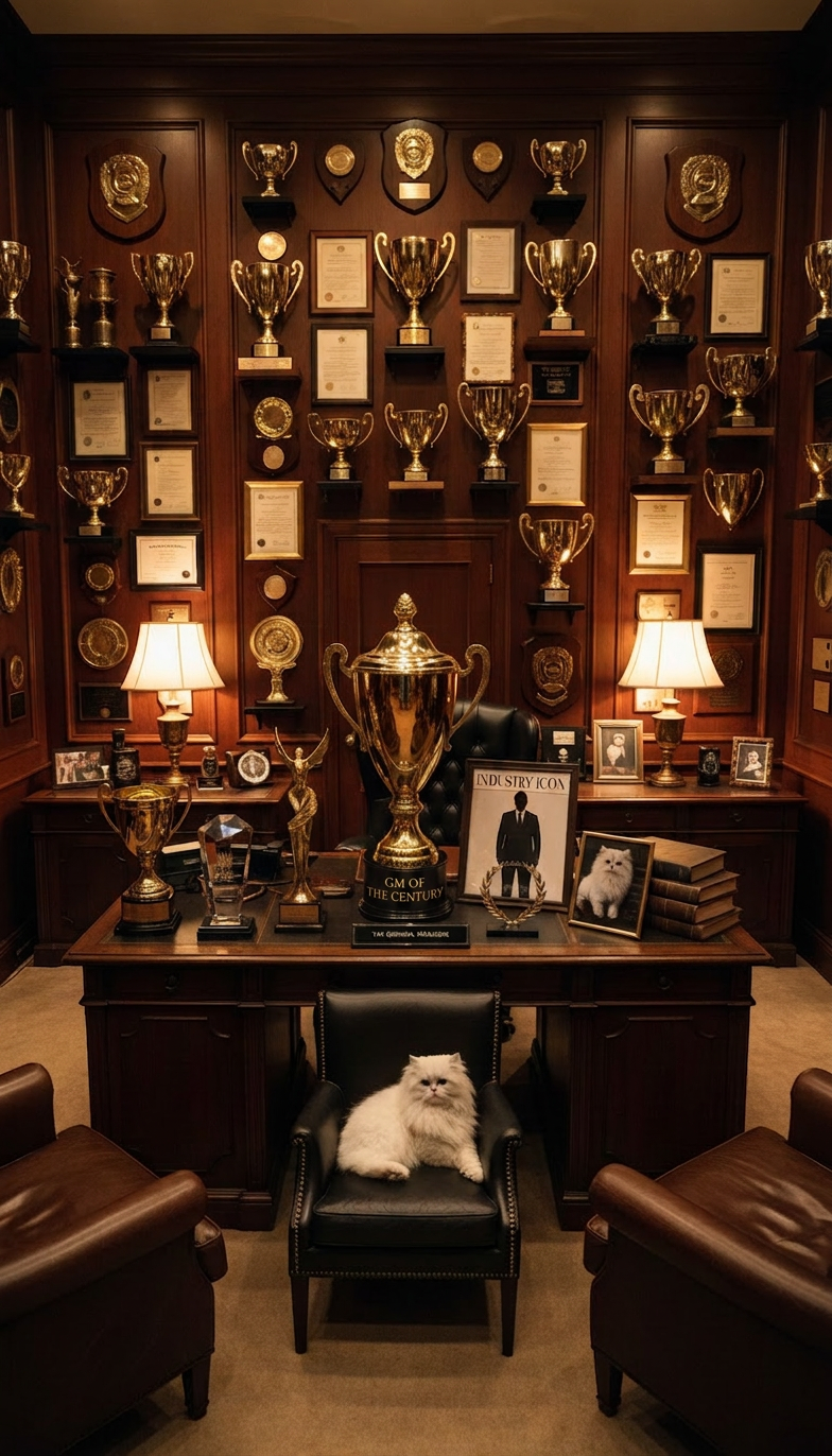 GM of the Year. Sponsored by Whoever Bought the Table.