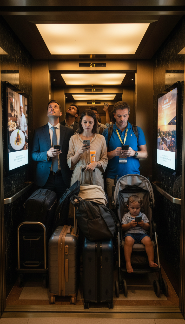 The Elevator Screen Is Not a Marketing Channel.